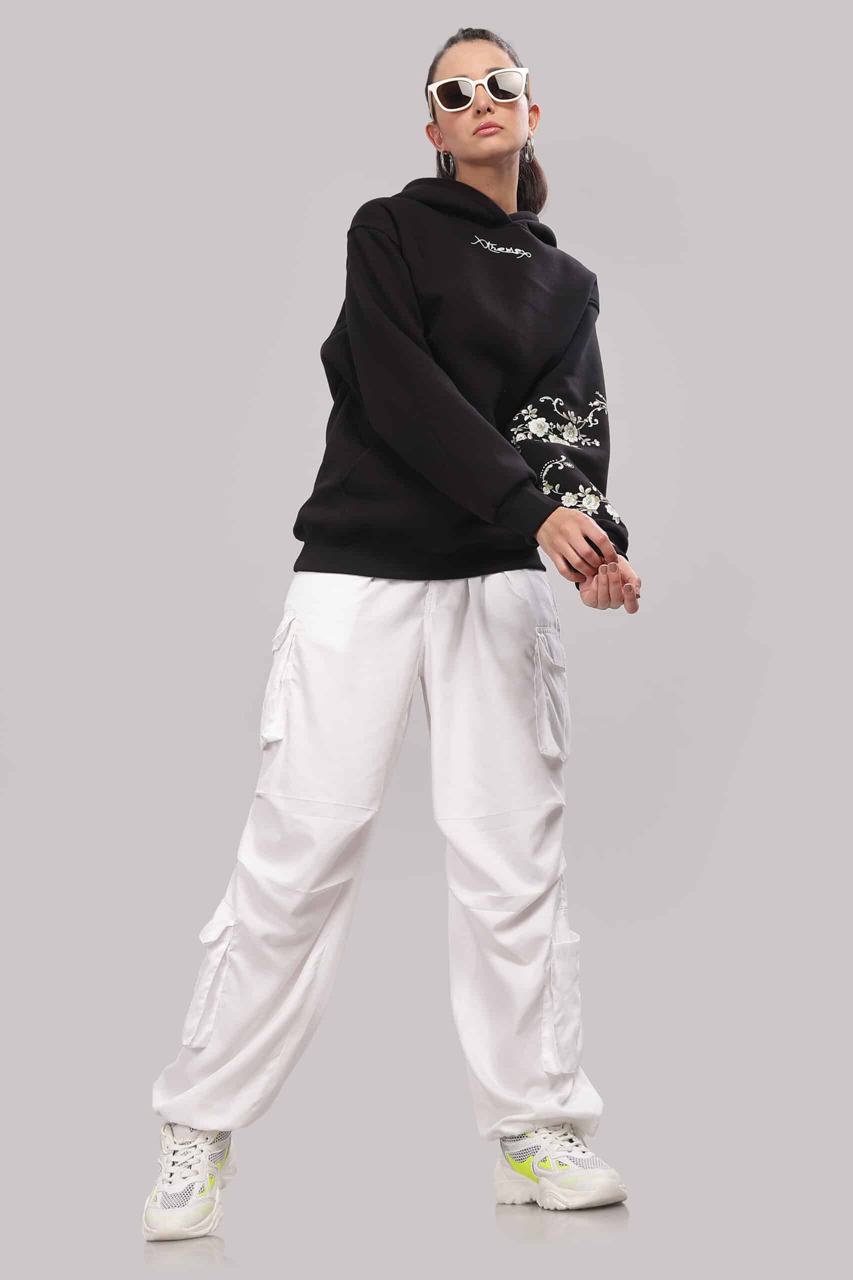 Image of Floral Unisex Oversized Hoodie