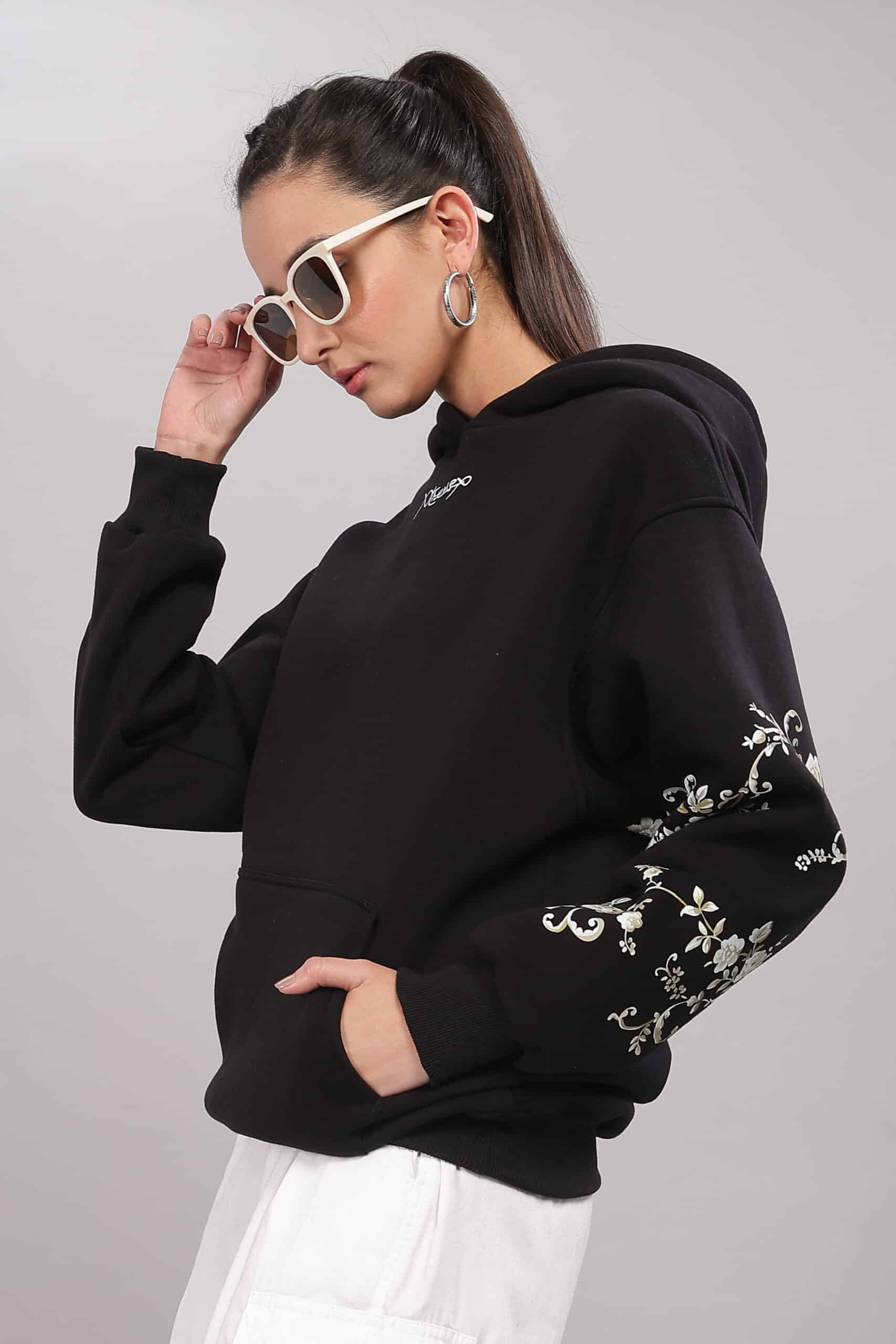 Image of Floral Unisex Oversized Hoodie