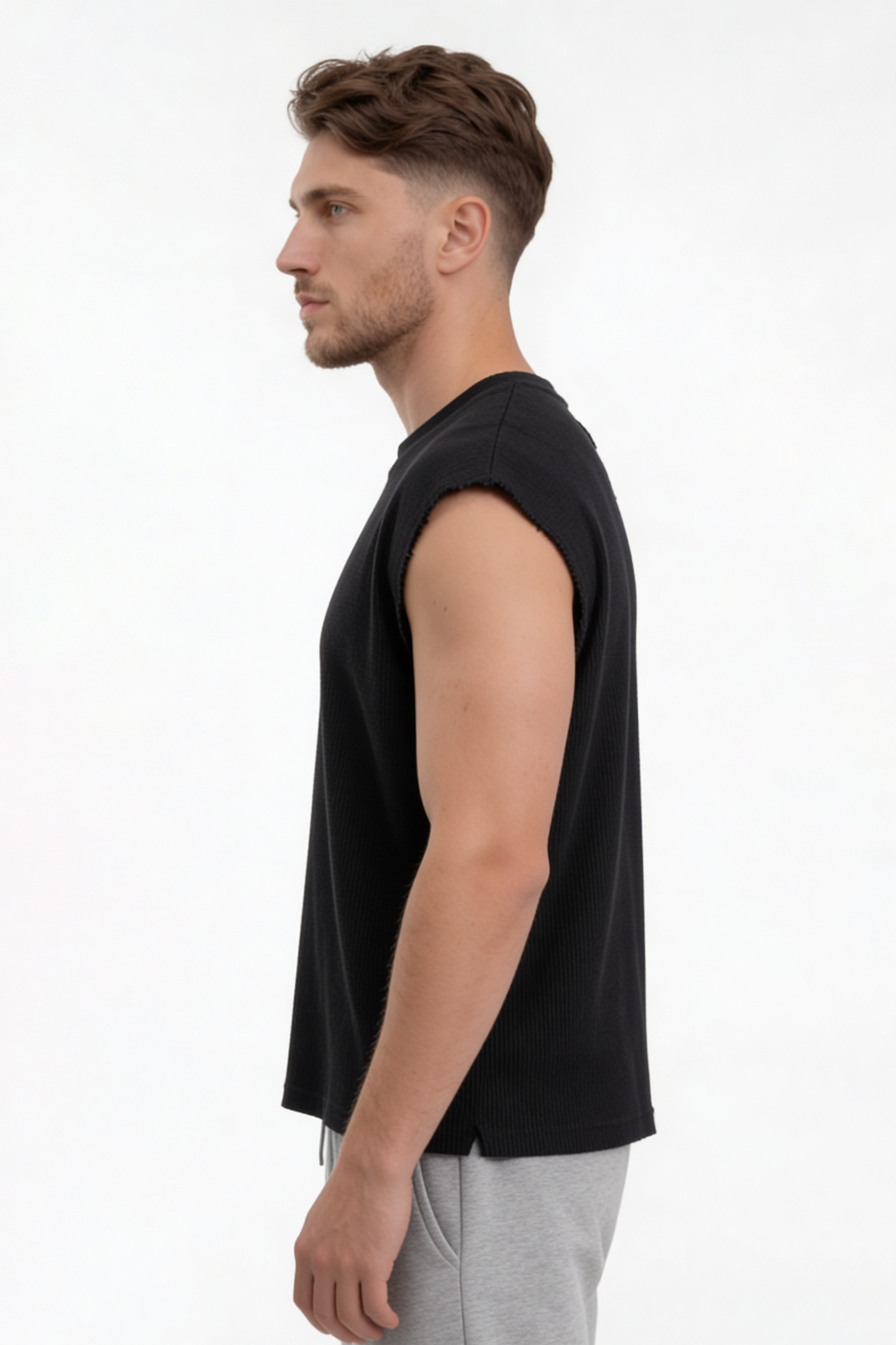 Image of Waffle Tank - Black