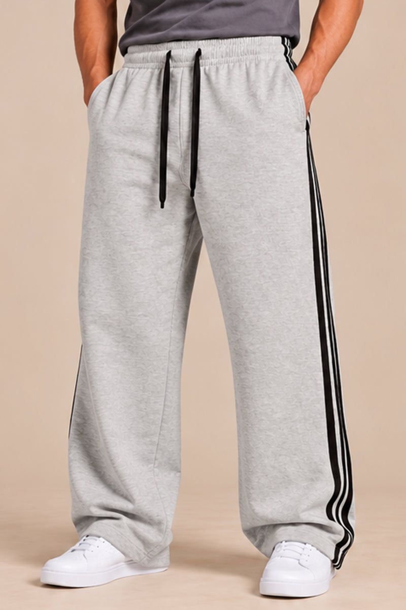Tri Stripe Joggers - Melange