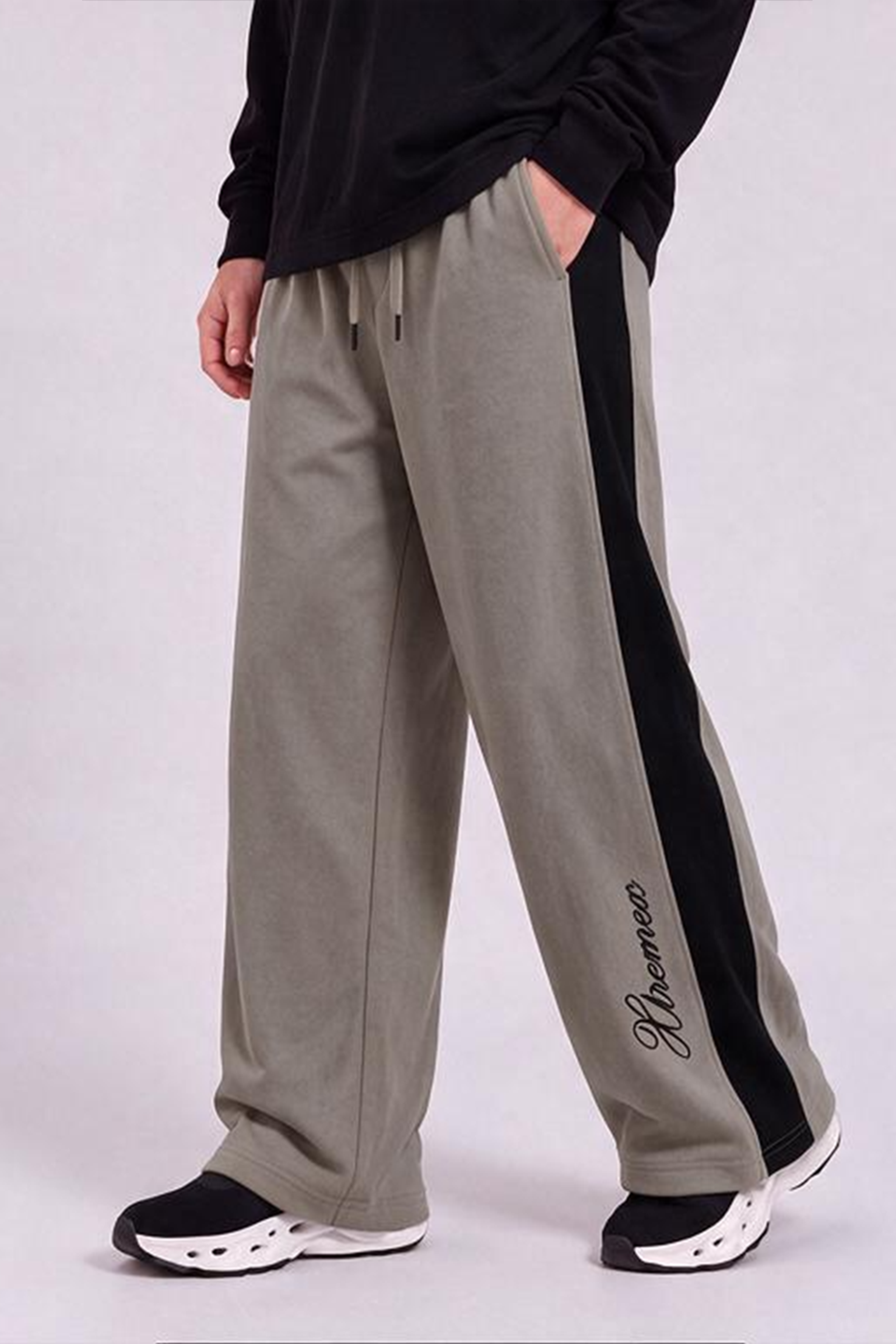 Image of Contrast Stripe Joggers - Sand
