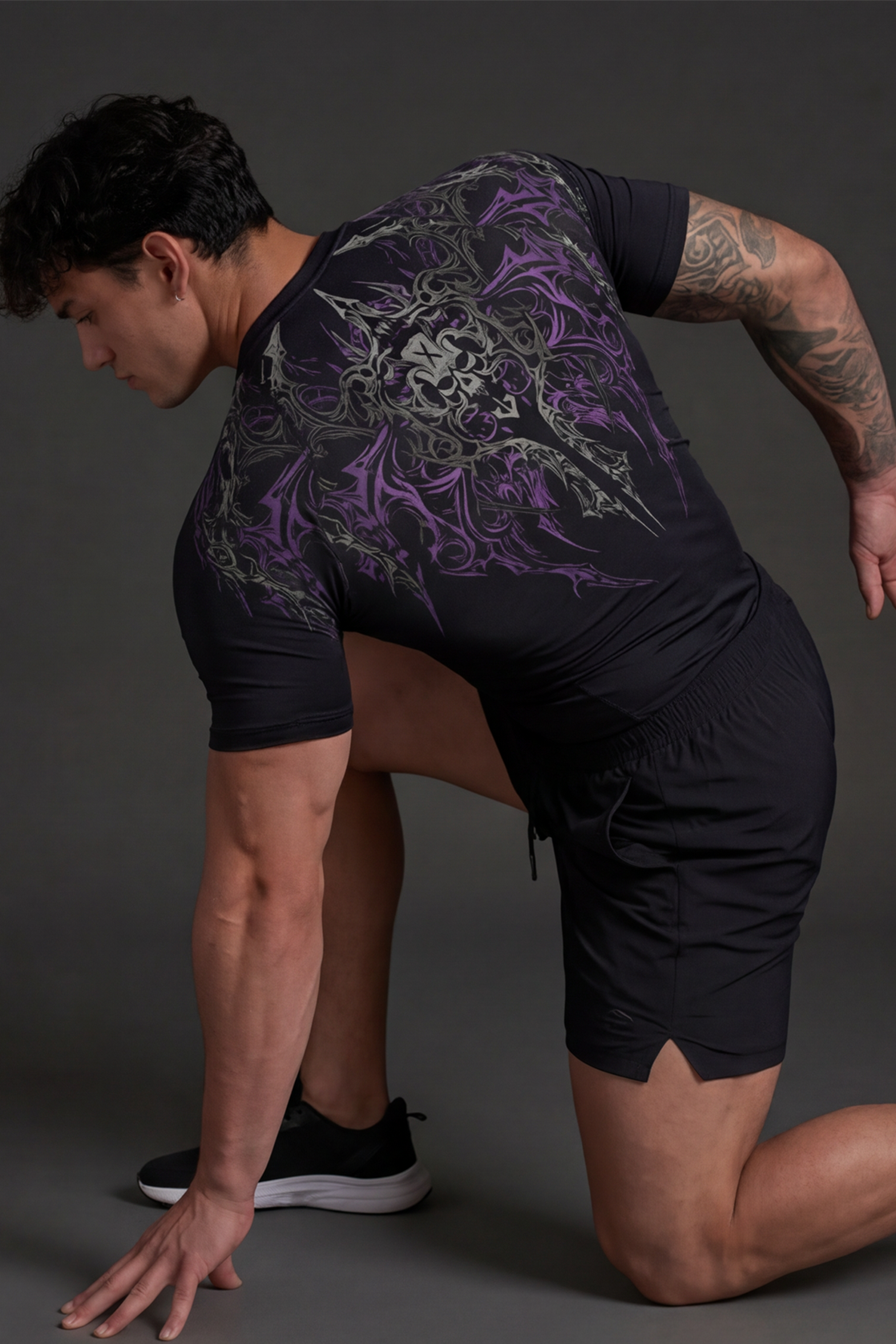 Image of Men's Deathblade Half Sleeve Breathable Workout Compression Tee