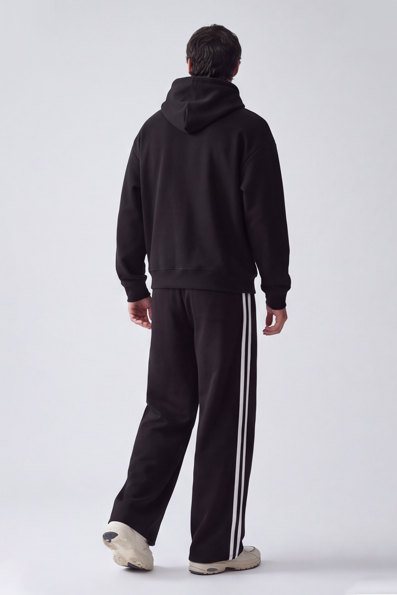 Classic Stripe Joggers - Black