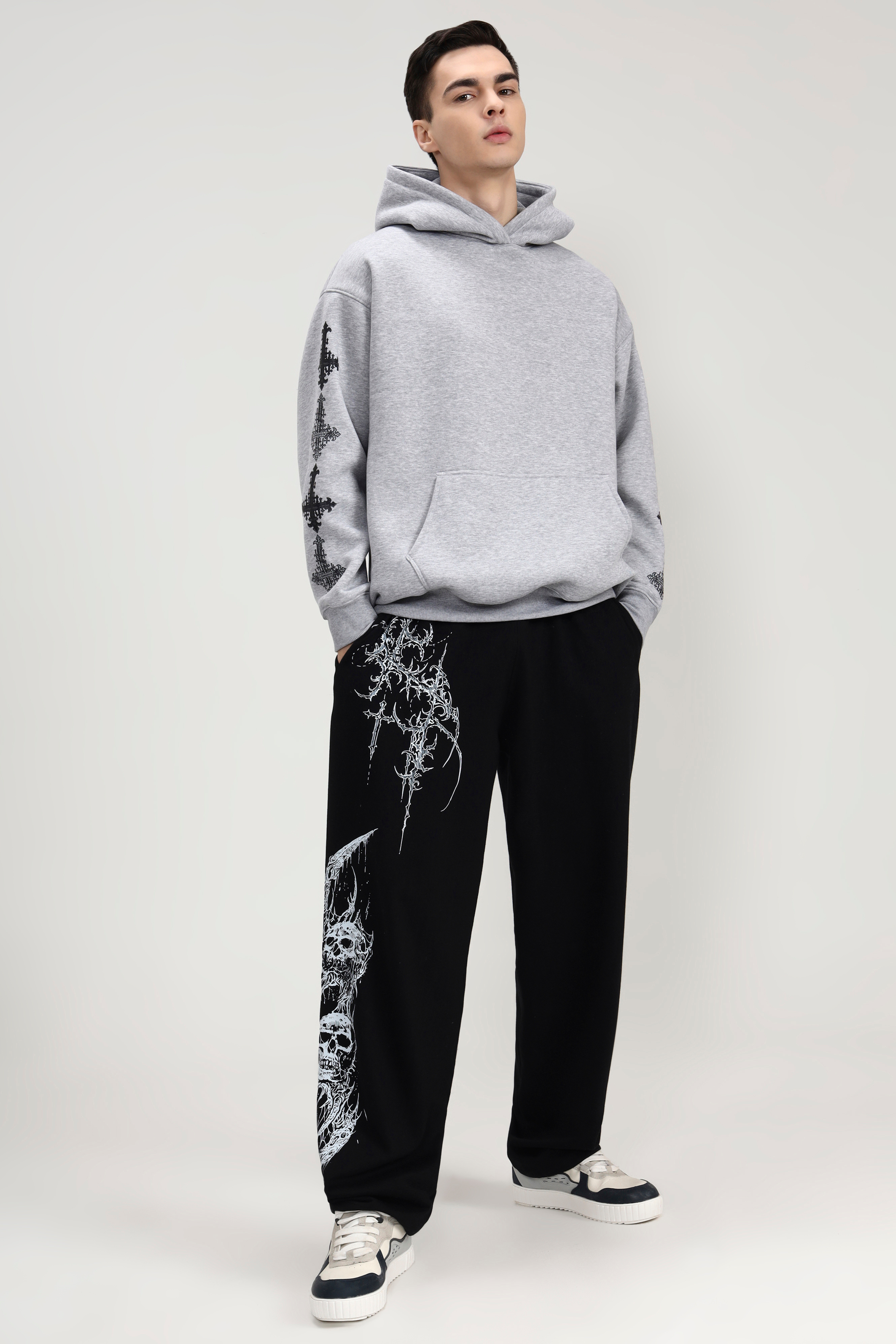 Image of Crystal Cross Unisex Oversized Hoodie