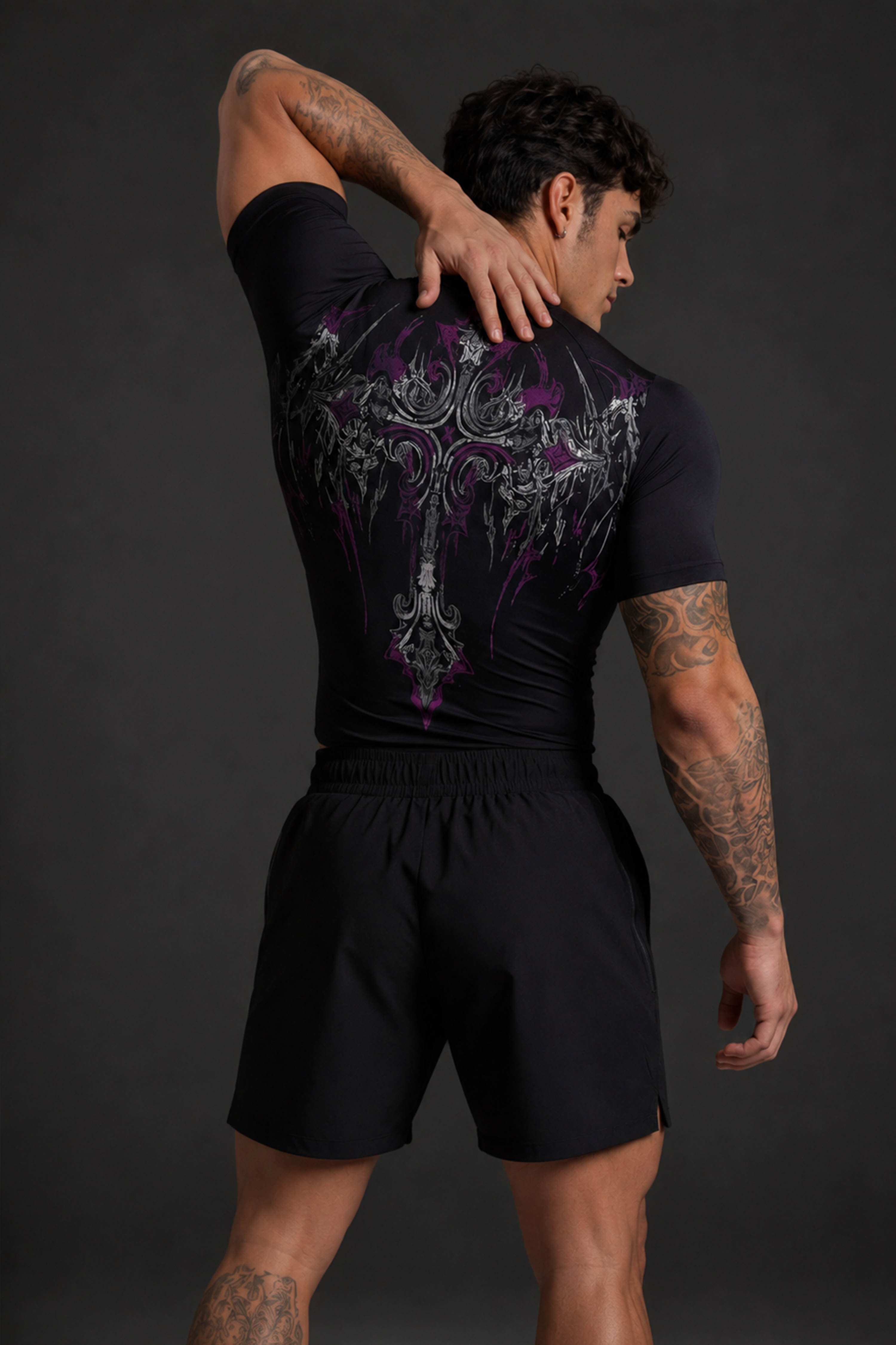 Image of Men's Crossbane Half Sleeve Compression Training T-Shirt