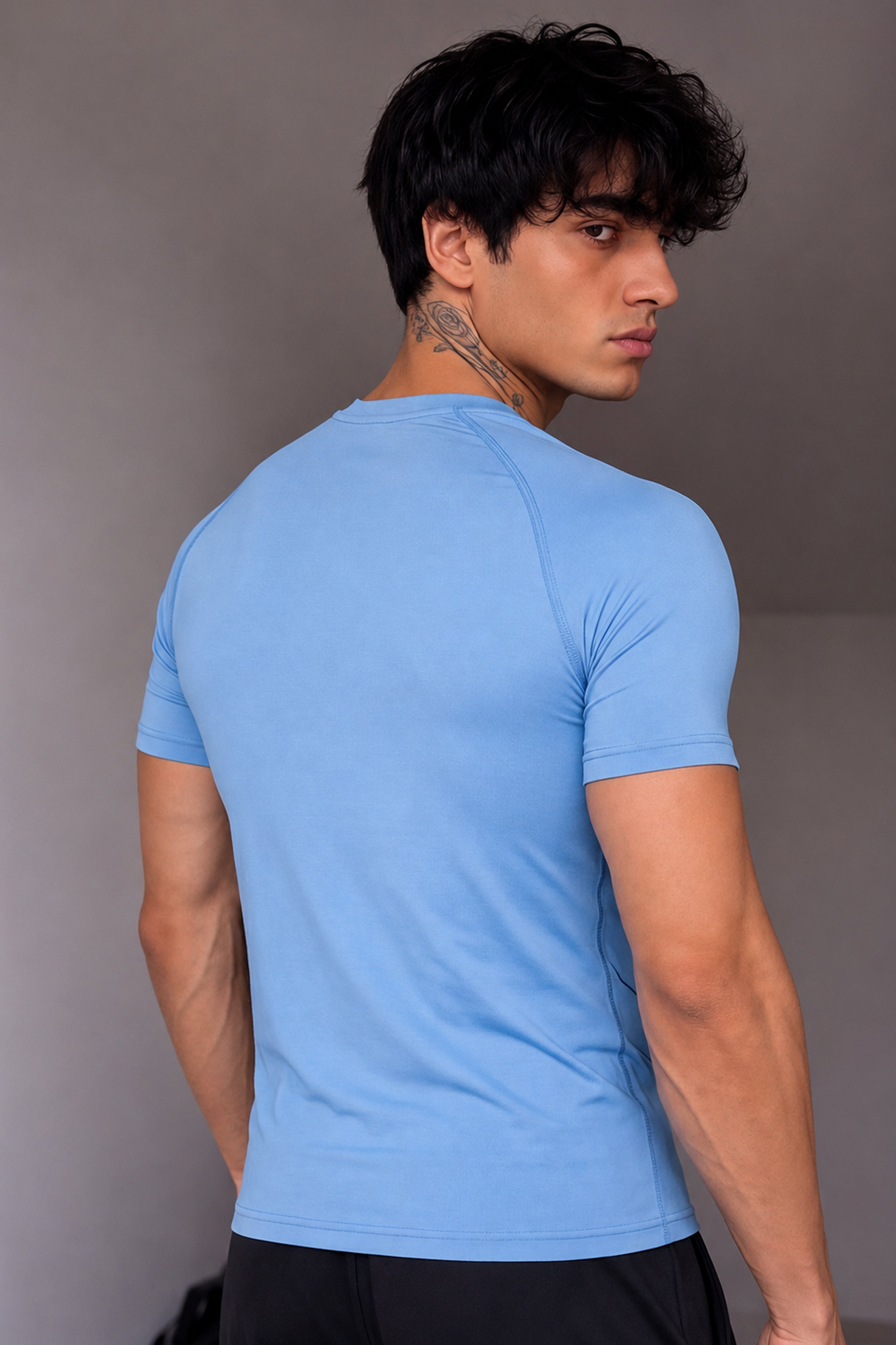 Image of EXO Compression T-Shirt Half sleeve - Blue