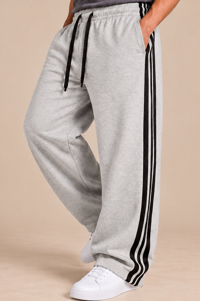 Tri Stripe Joggers - Melange