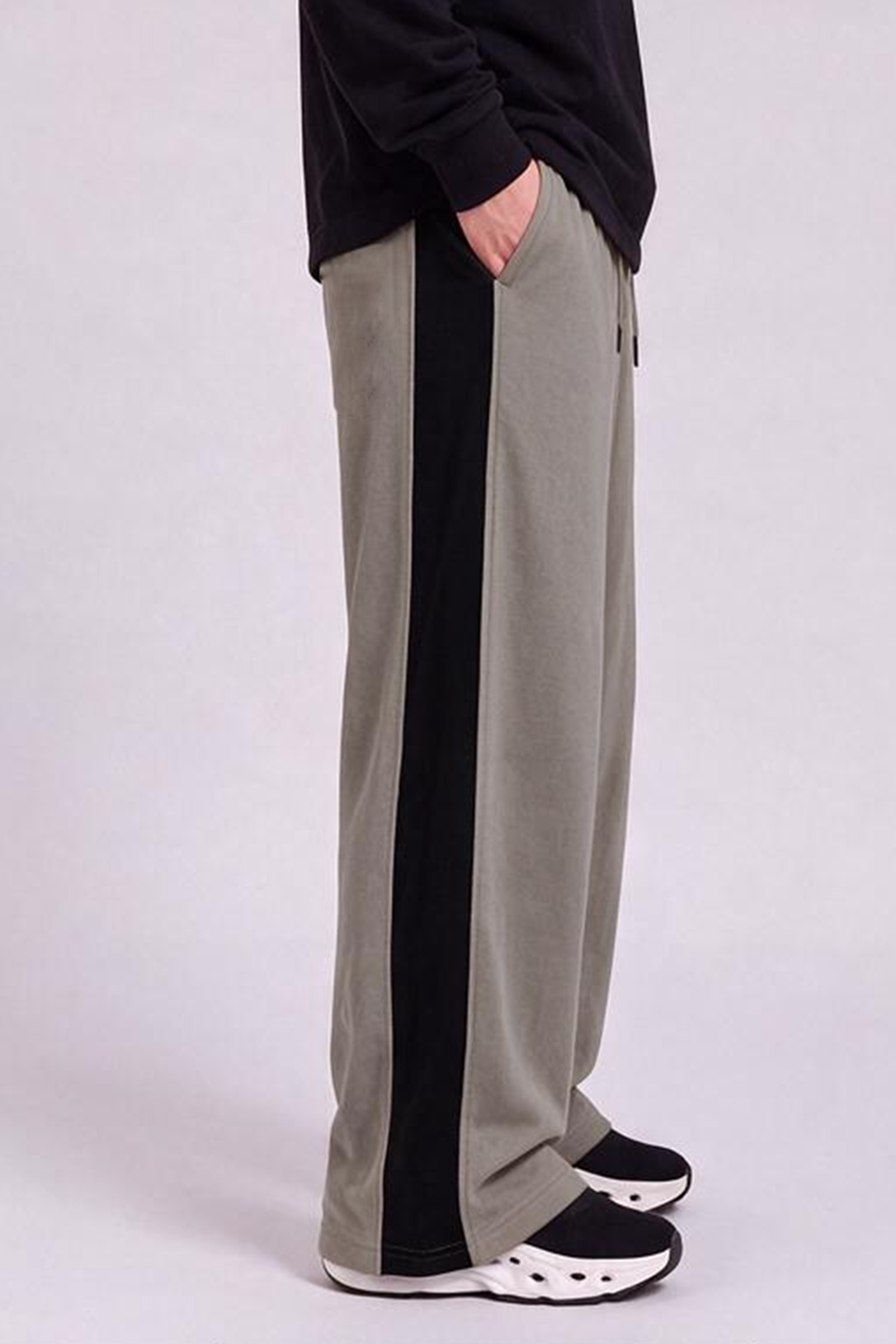 Image of Contrast Stripe Joggers - Sand