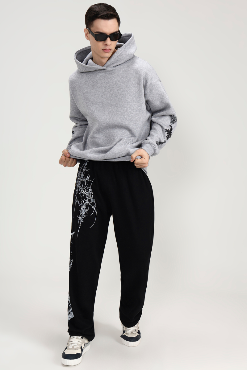 Crystal Cross Unisex Oversized Hoodie