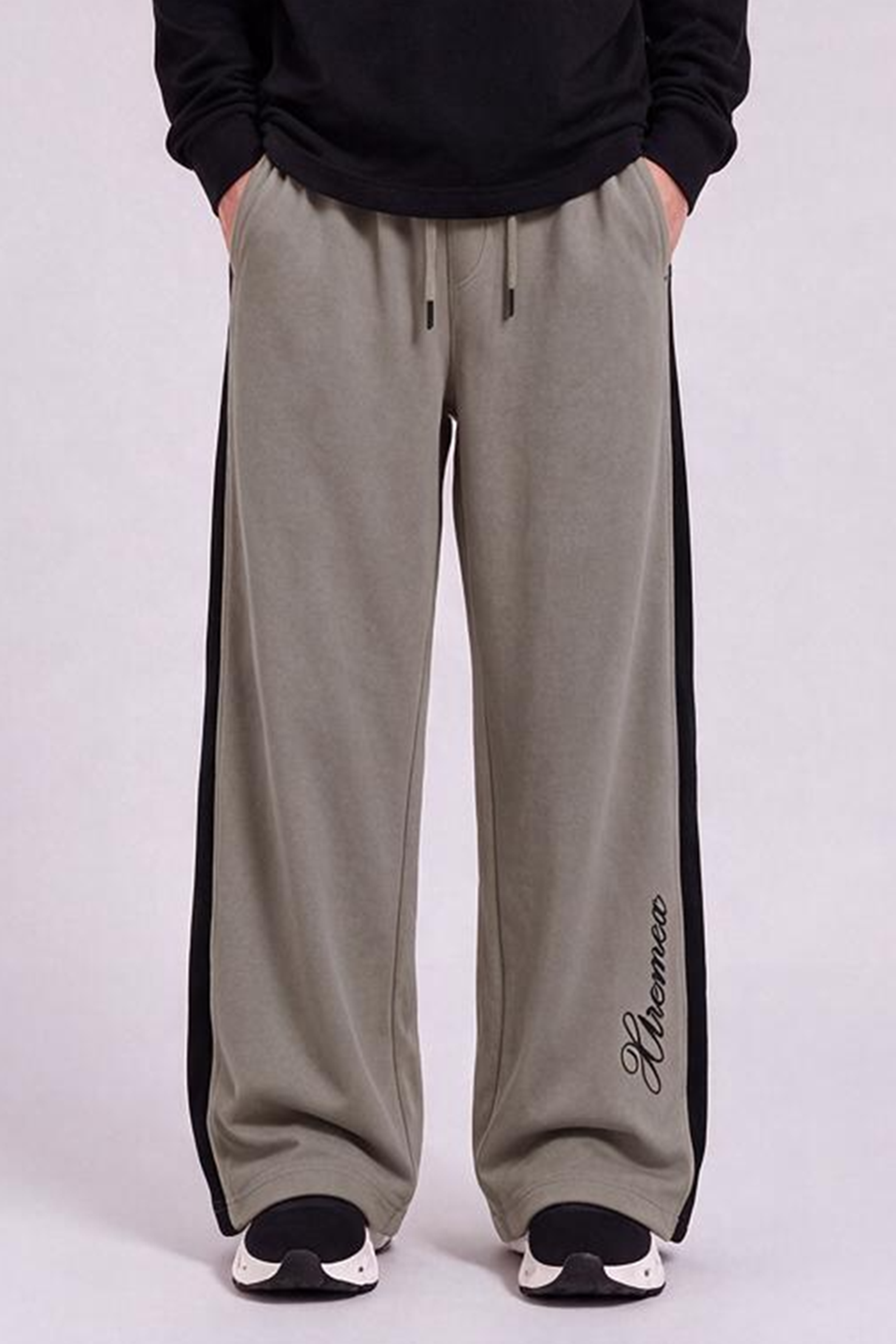 Image of Contrast Stripe Joggers - Sand