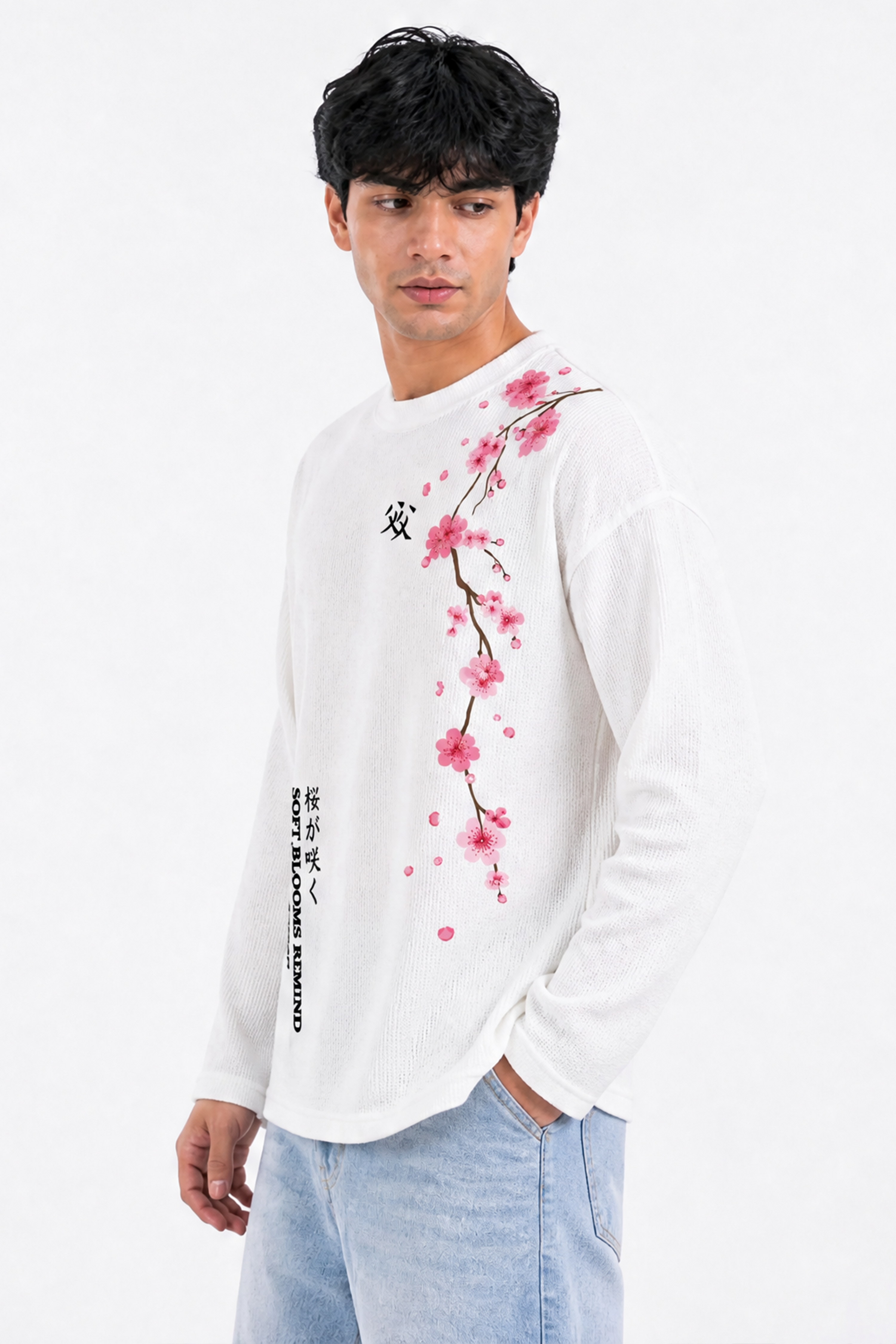 Image of Cherry Blossom Waffle T-Shirt