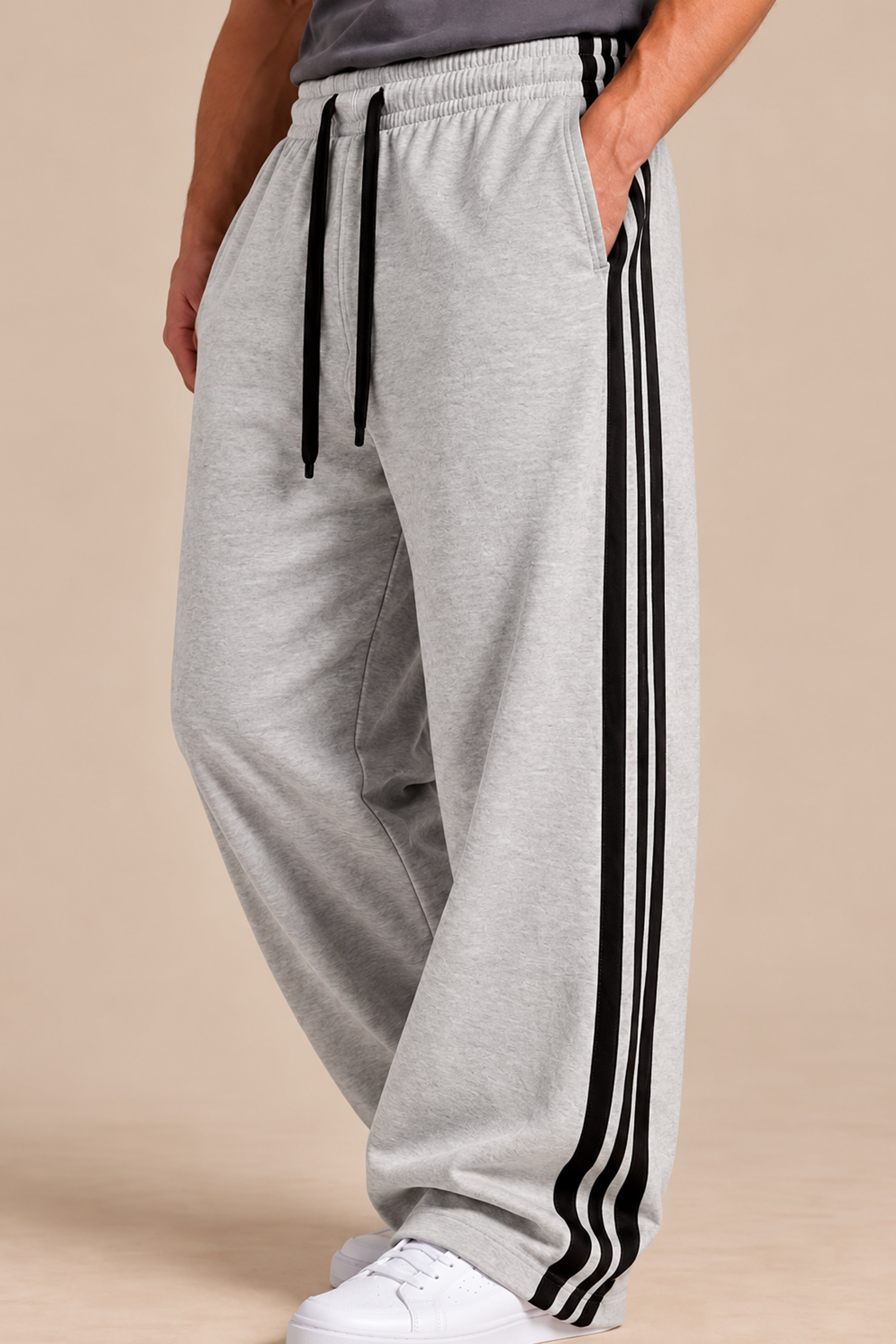 Image of Tri Stripe Joggers - Melange