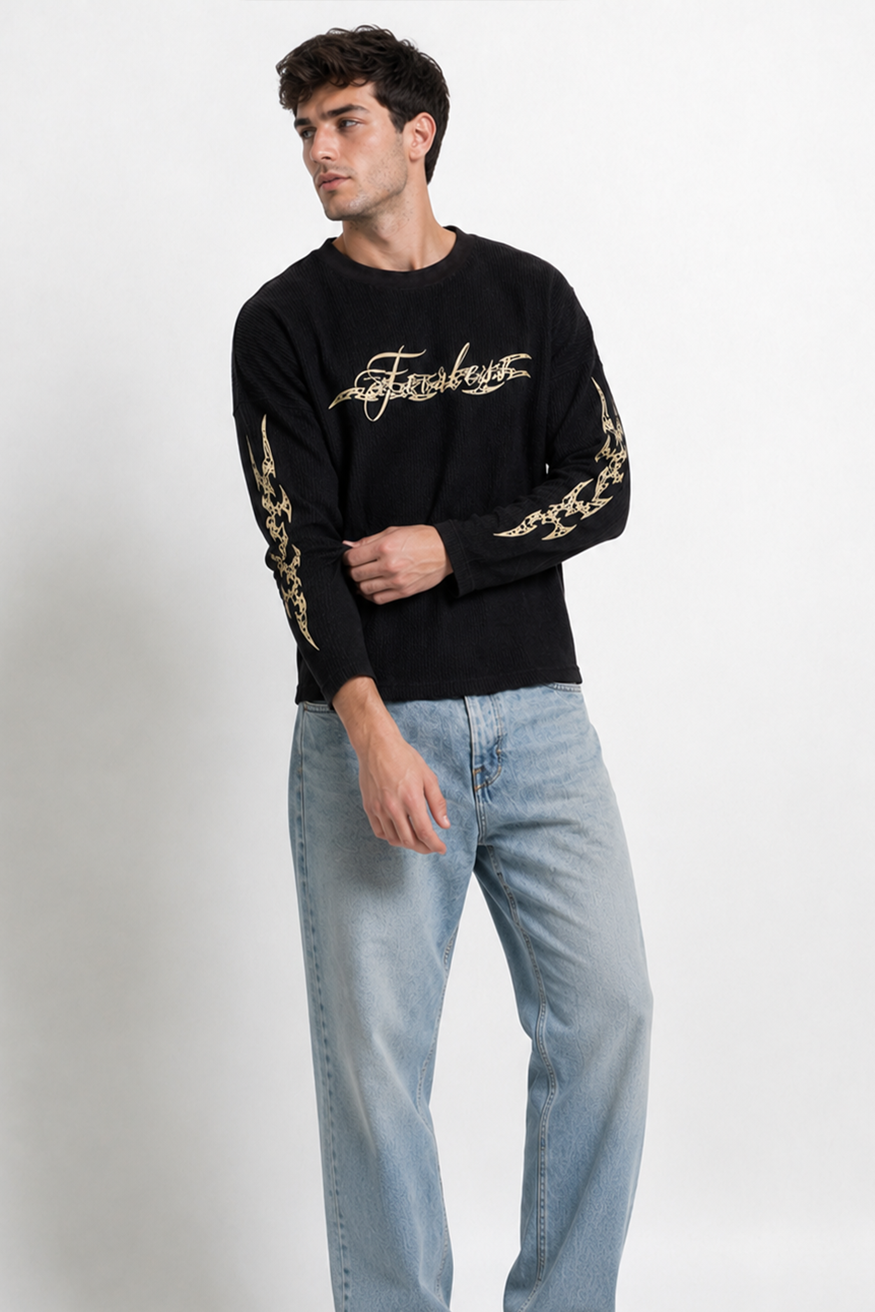 Image of Fearless Waffle Tshirt - Black
