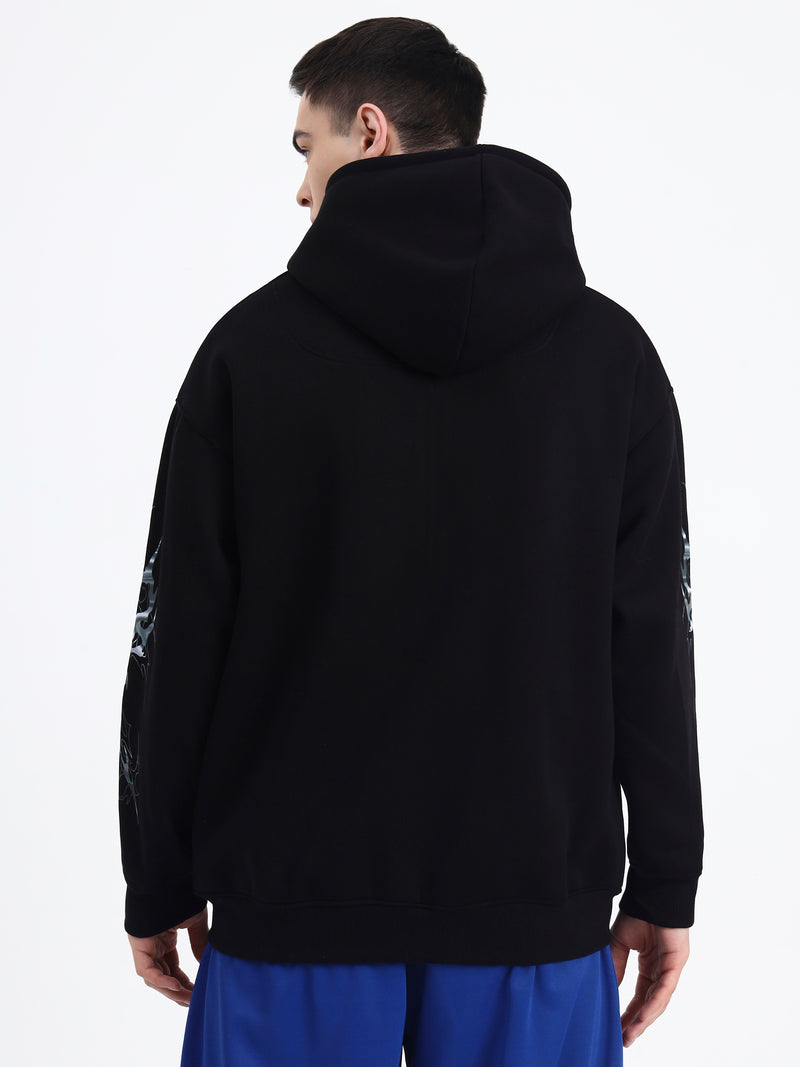 Chrome Spider Unisex Oversized Zipper Hoodie