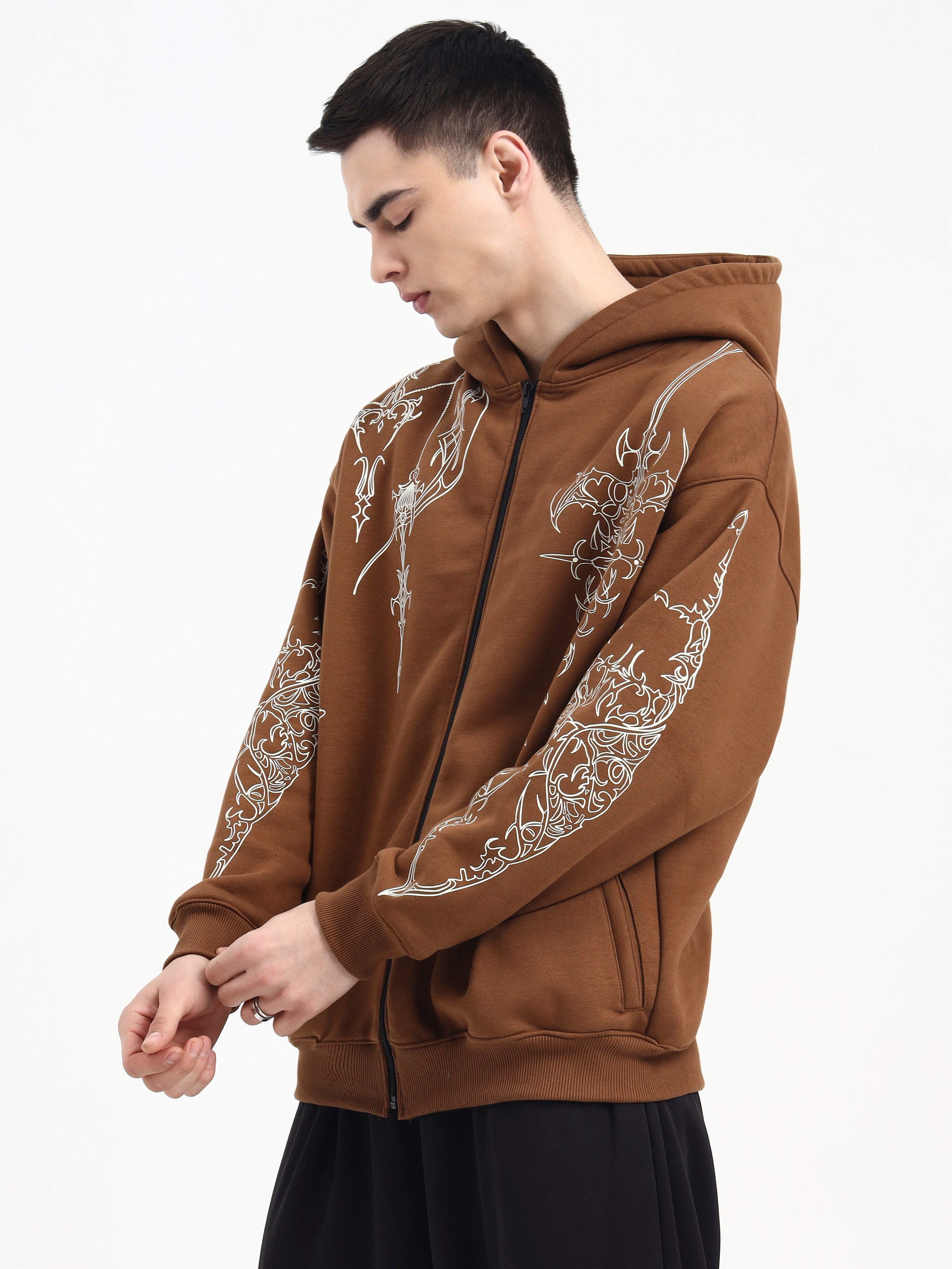 Image of Classic Mark Unisex Oversized Zipper Hoodie
