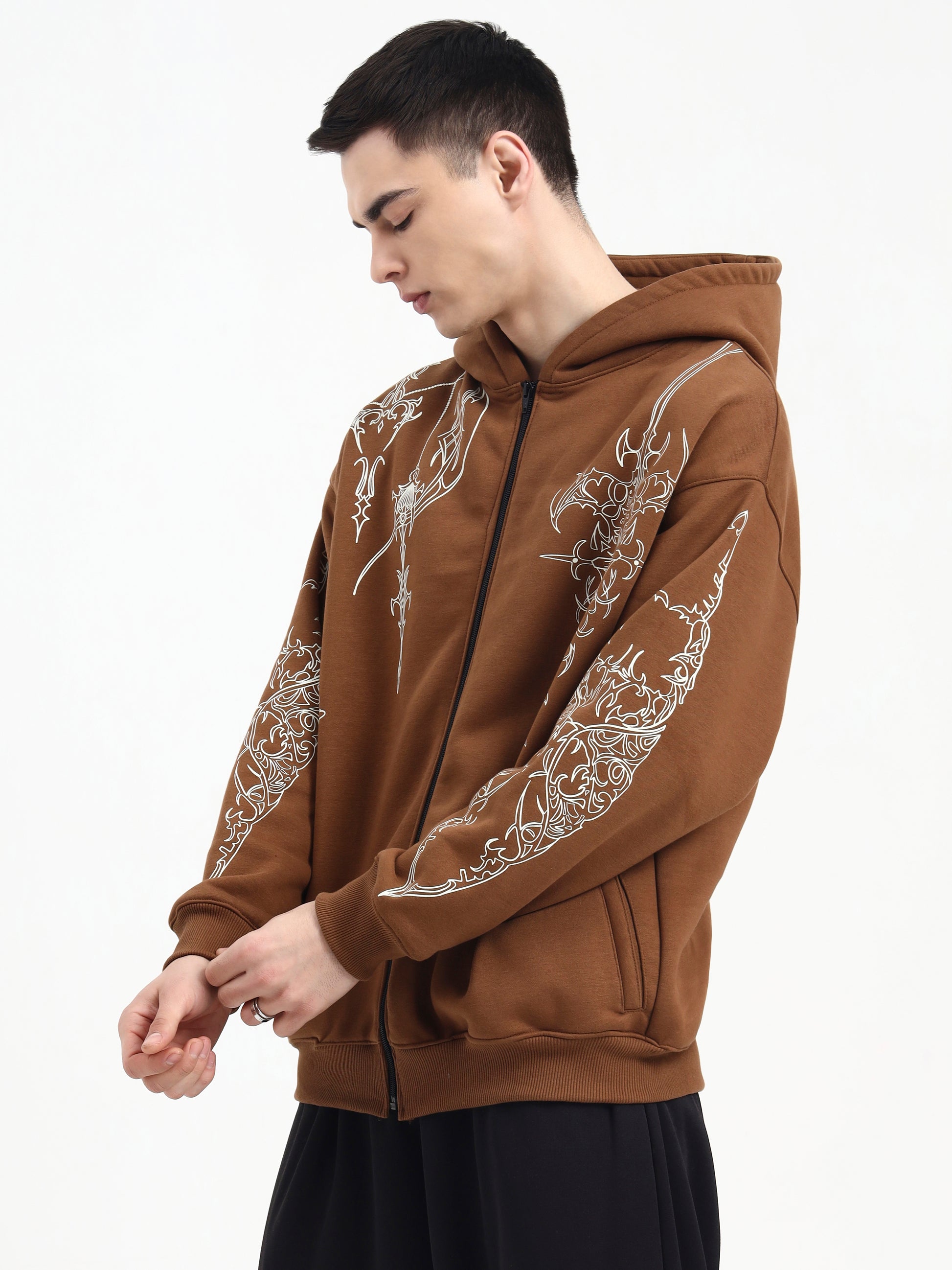 Classic Mark Unisex Oversized Zipper Hoodie
