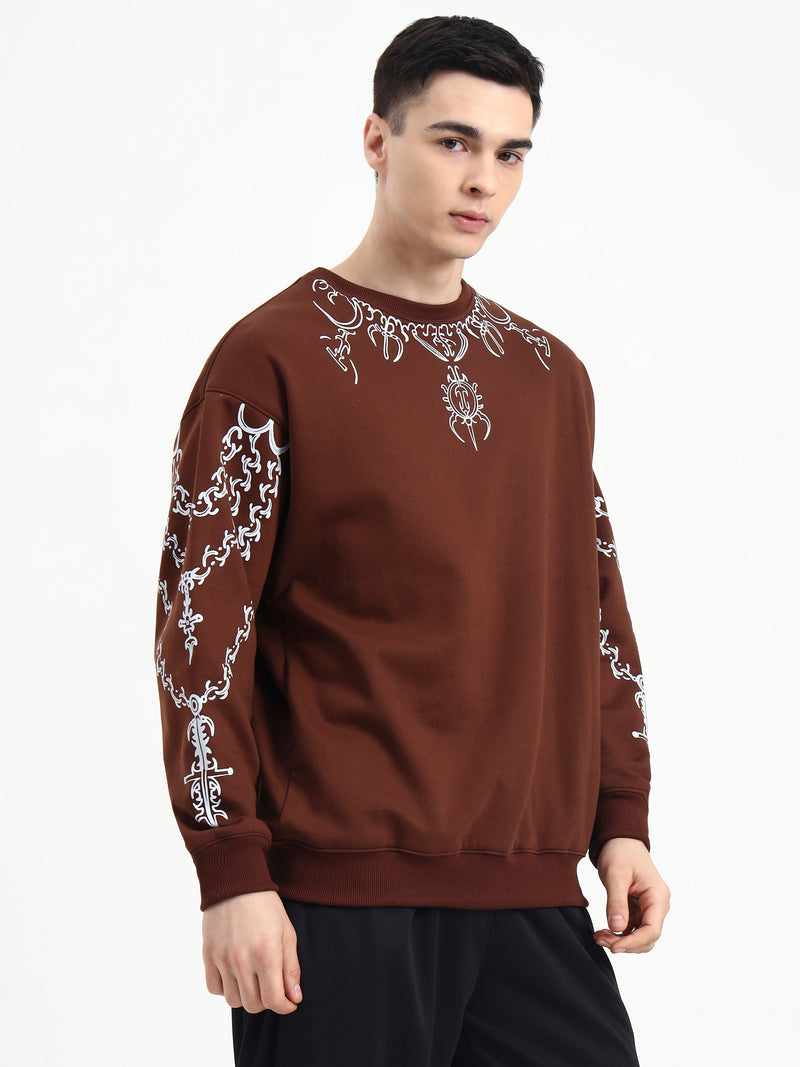 Crown Chain Unisex Oversized Sweatshirt