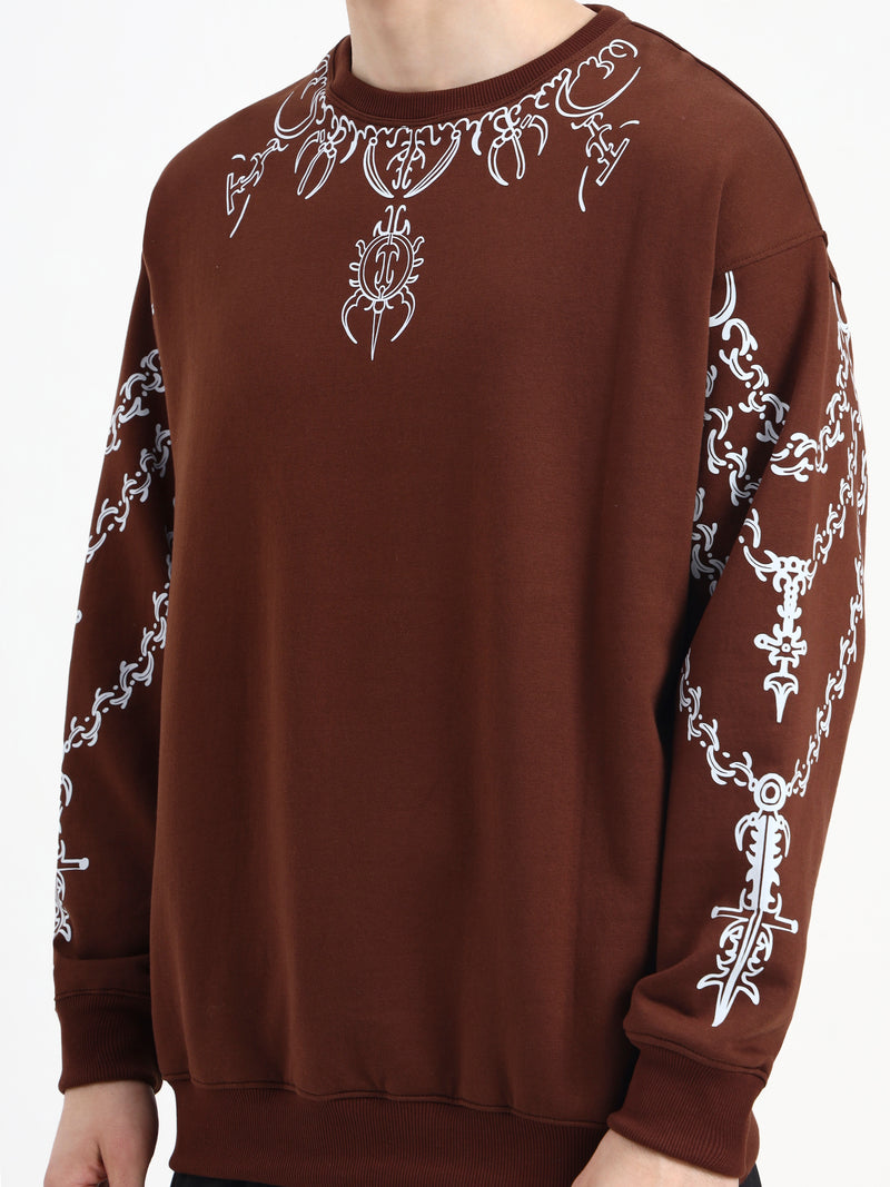 Crown Chain Unisex Oversized Sweatshirt