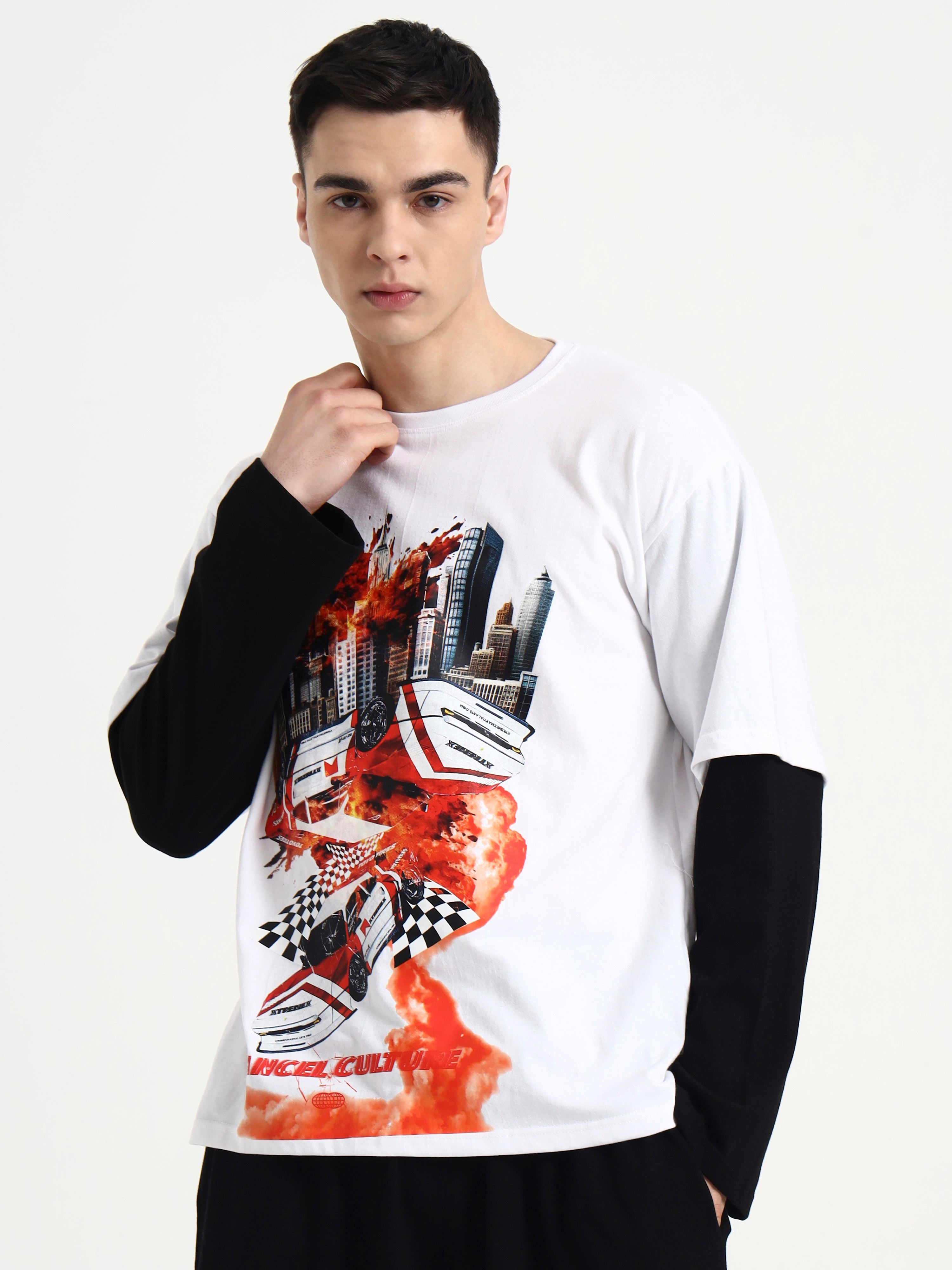 Image of City Drift Unisex Oversized Full Sleeve Tshirt