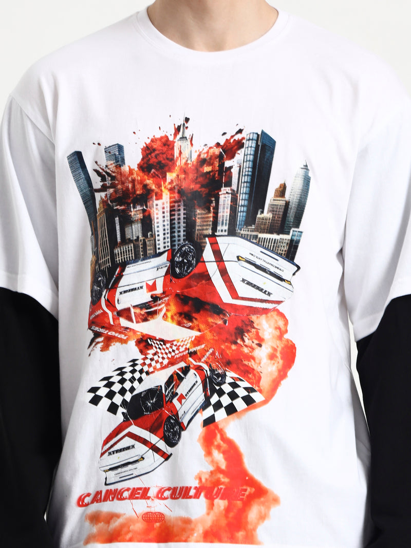 Men's City Drift graphic training tee with breathable comfort ifm