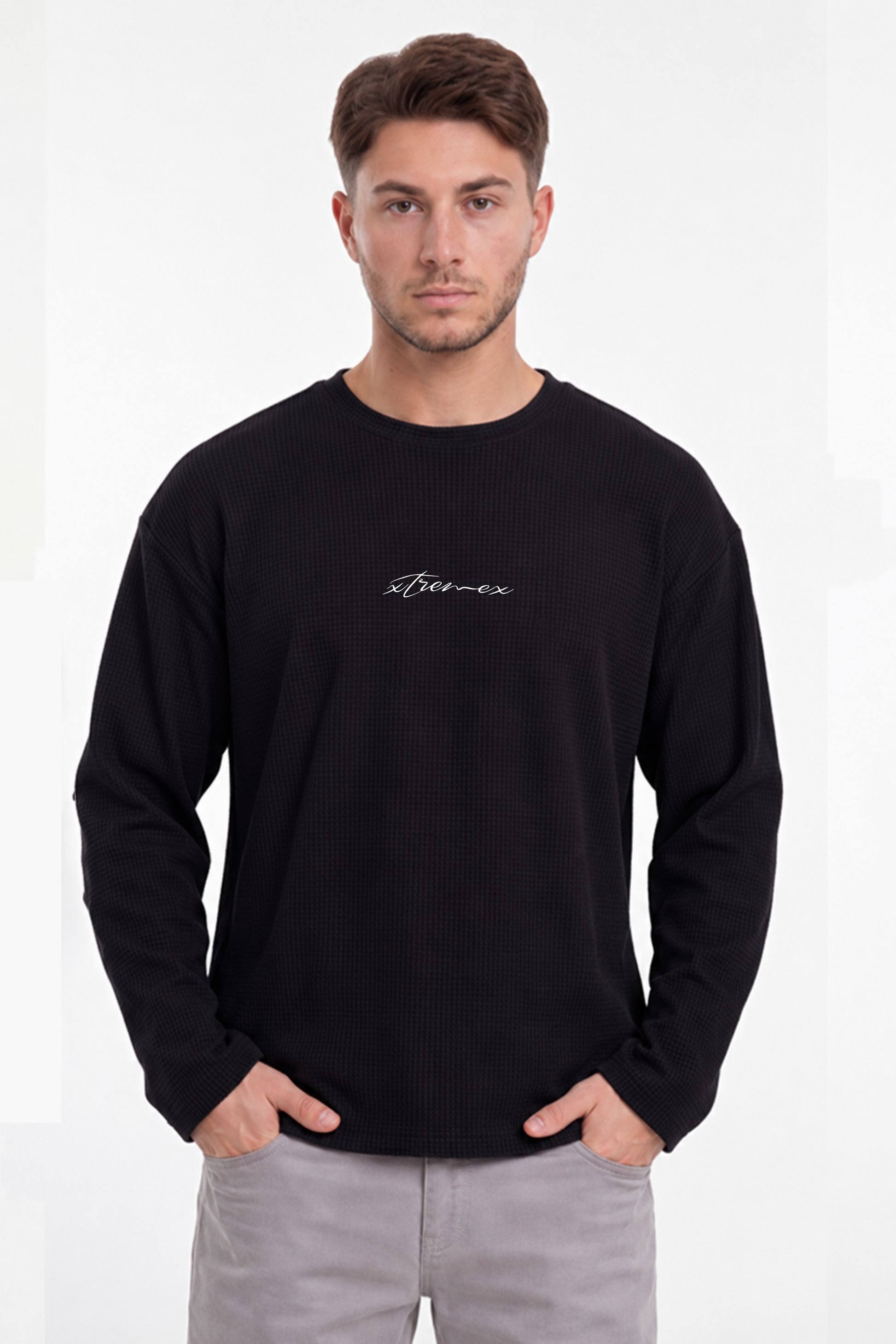 Redemption Waffle Tshirt -  Black