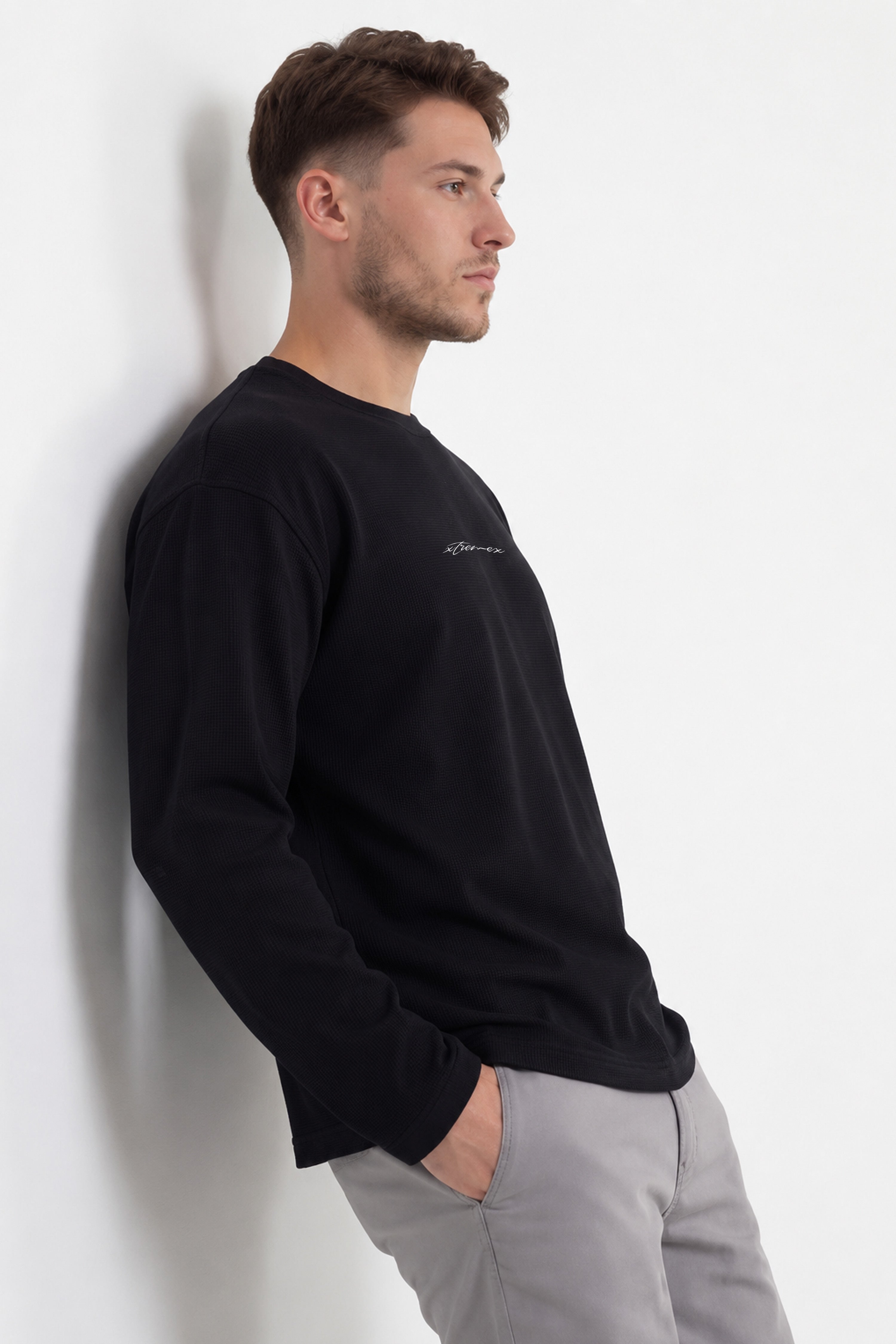 Redemption Waffle Tshirt - Black | Xtremex – XtremeX