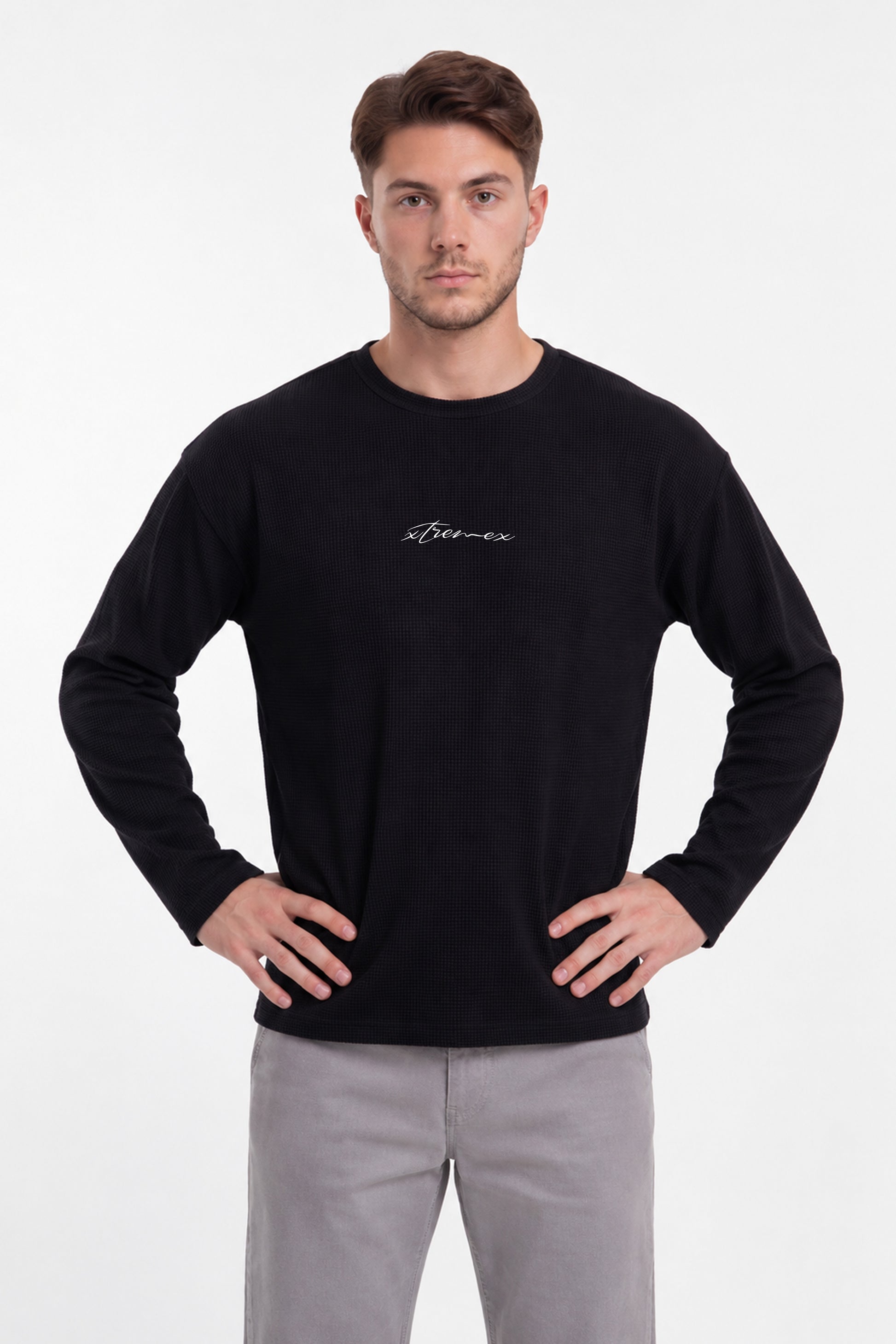 Redemption Waffle Tshirt -  Black