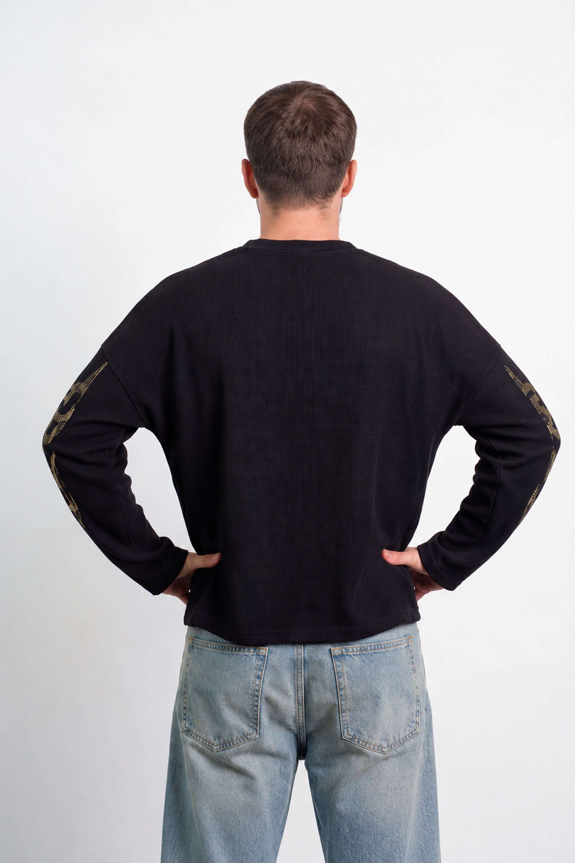 Fearless Waffle Tshirt - Black