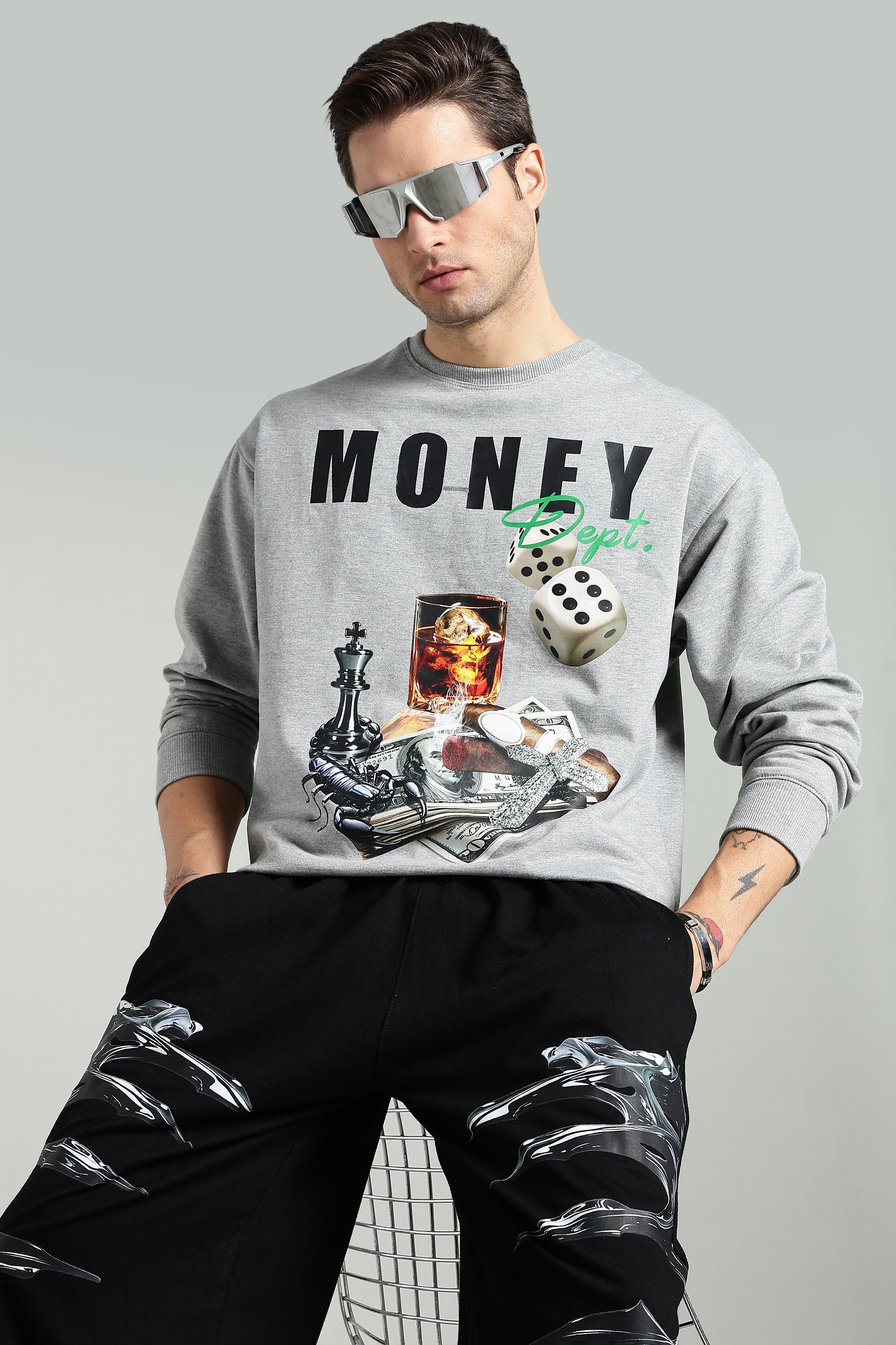 Image of Money Dept. Unisex Oversized Sweatshirt