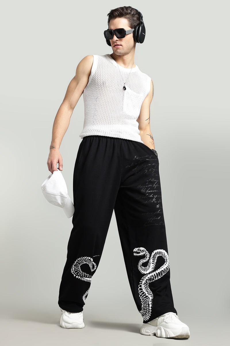 Snake design joggers for Men trendy casual style ifm