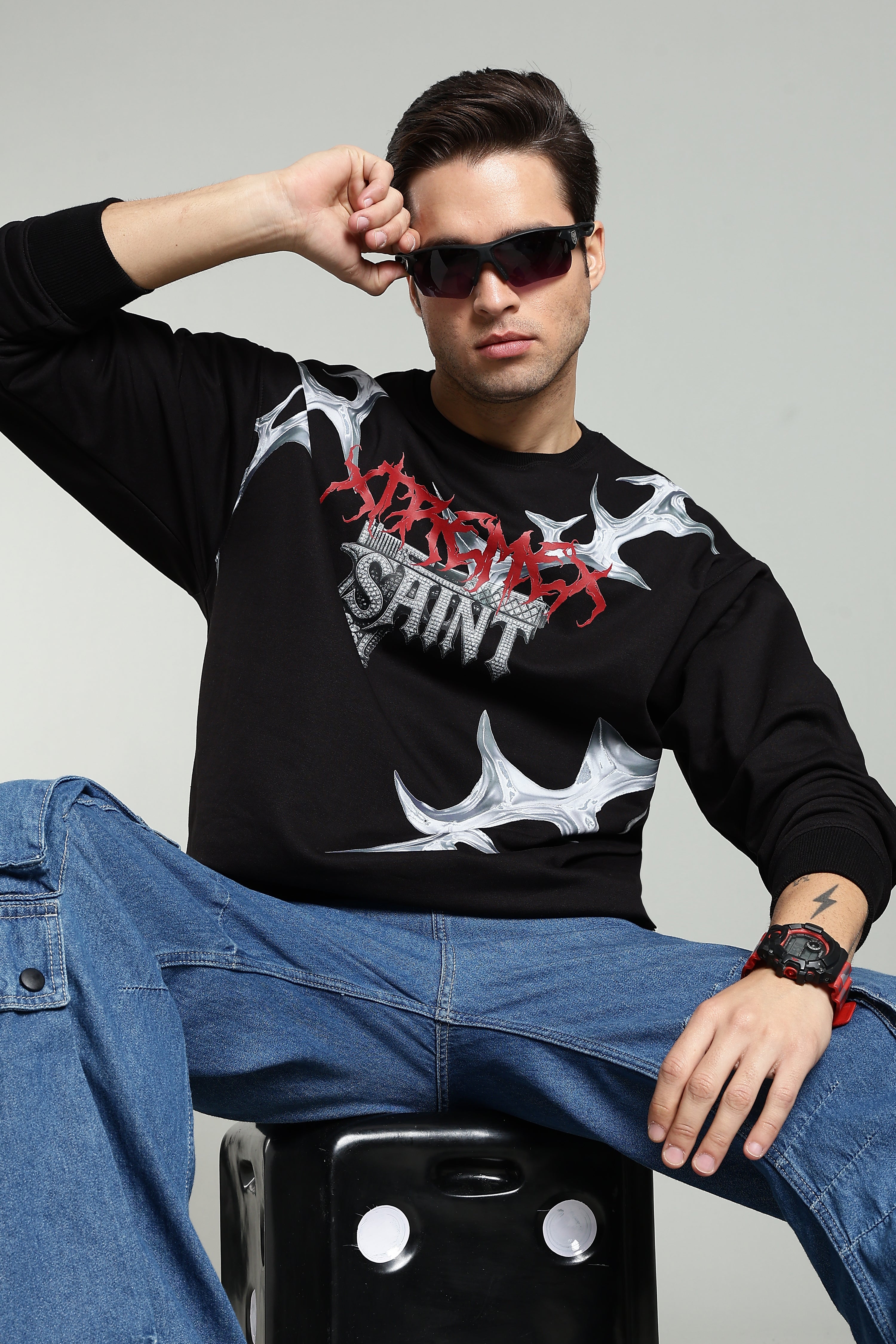 Image of Saint Unisex Oversized Sweatshirt