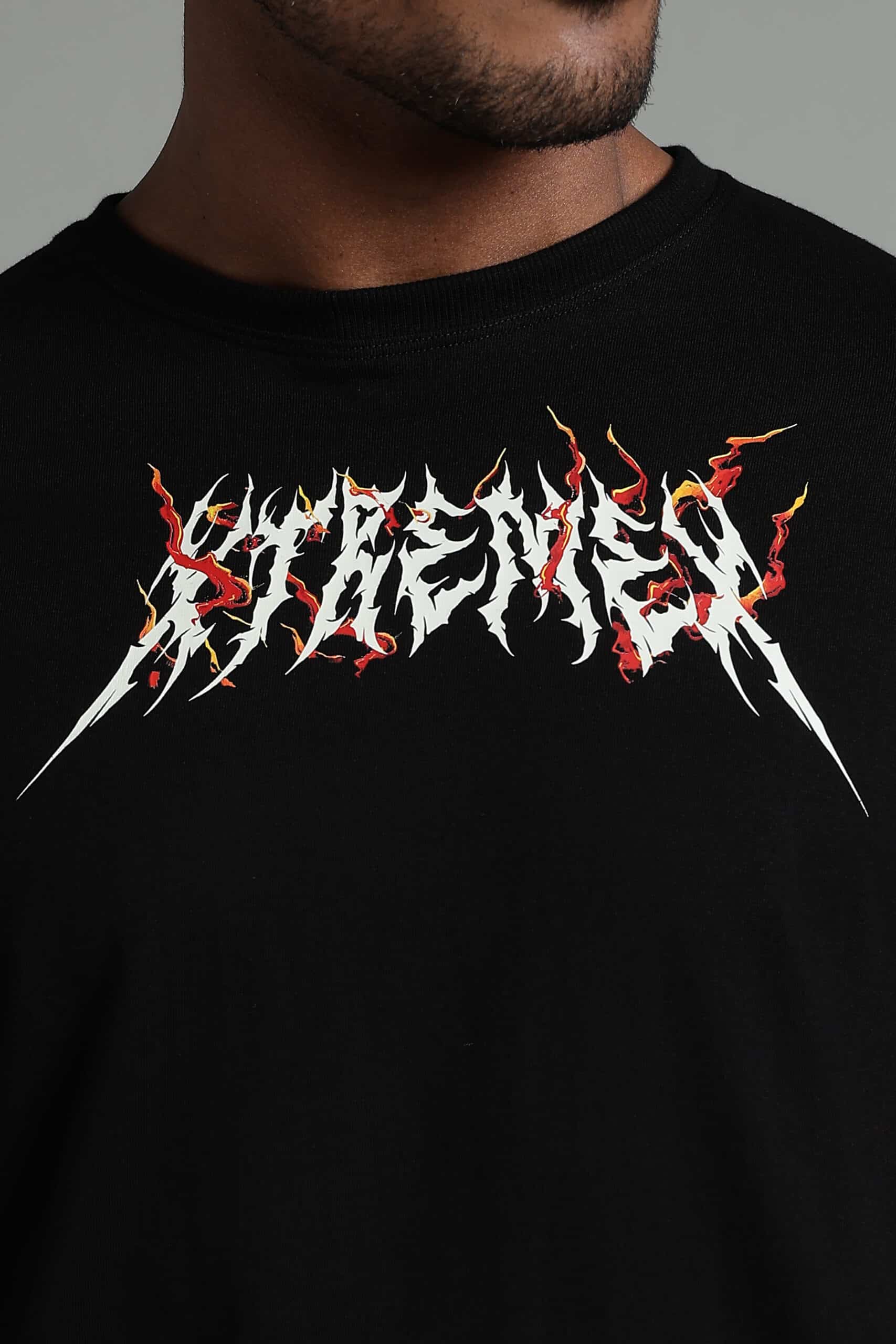★2024SS新作★BORN TO WIN★FLAME OVER FIT T-SHIRTS Beyond The Flames Short Sleeve Tee - Cream | Fashion Nova