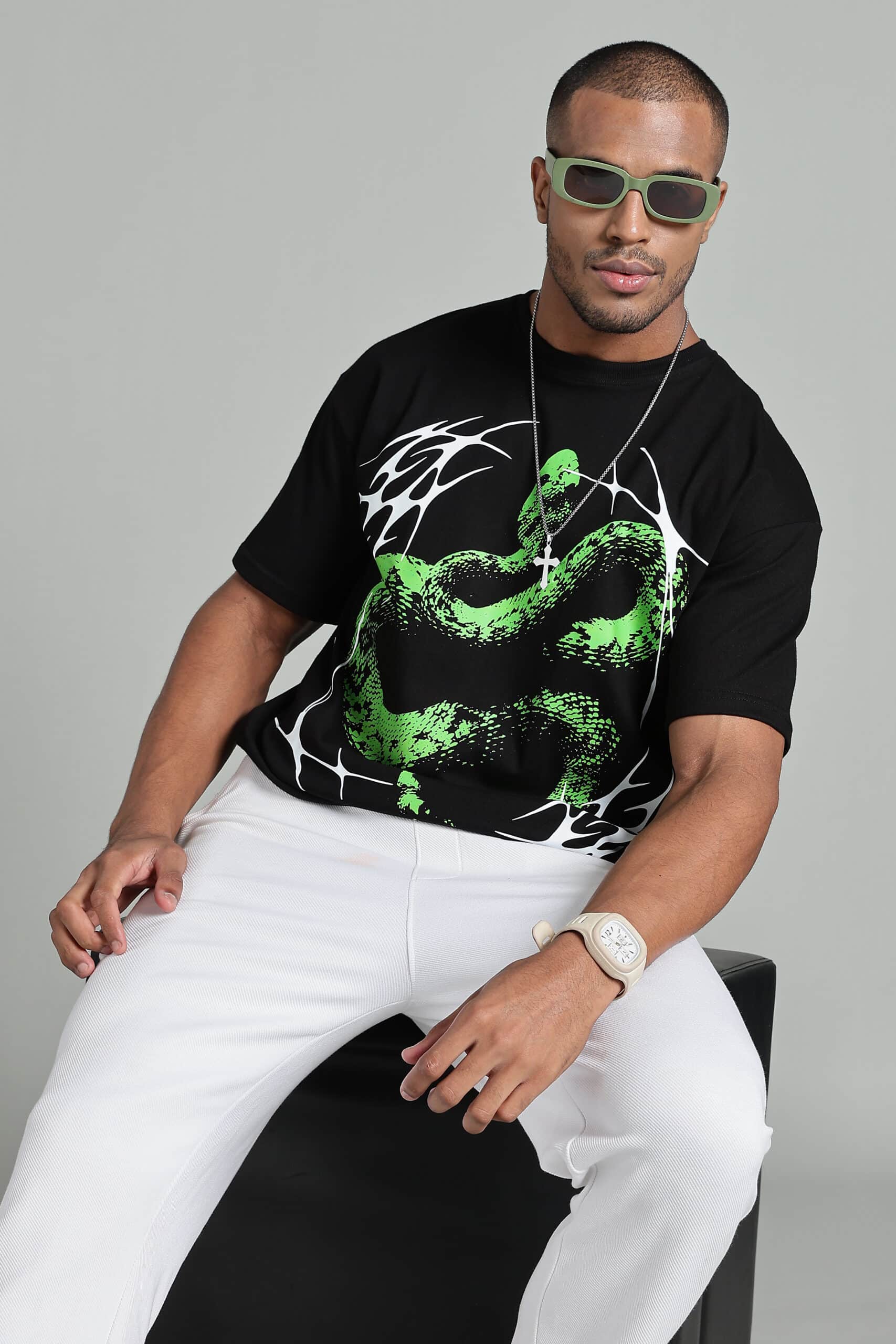 Image of Snake Flow Unisex Oversized Tshirt