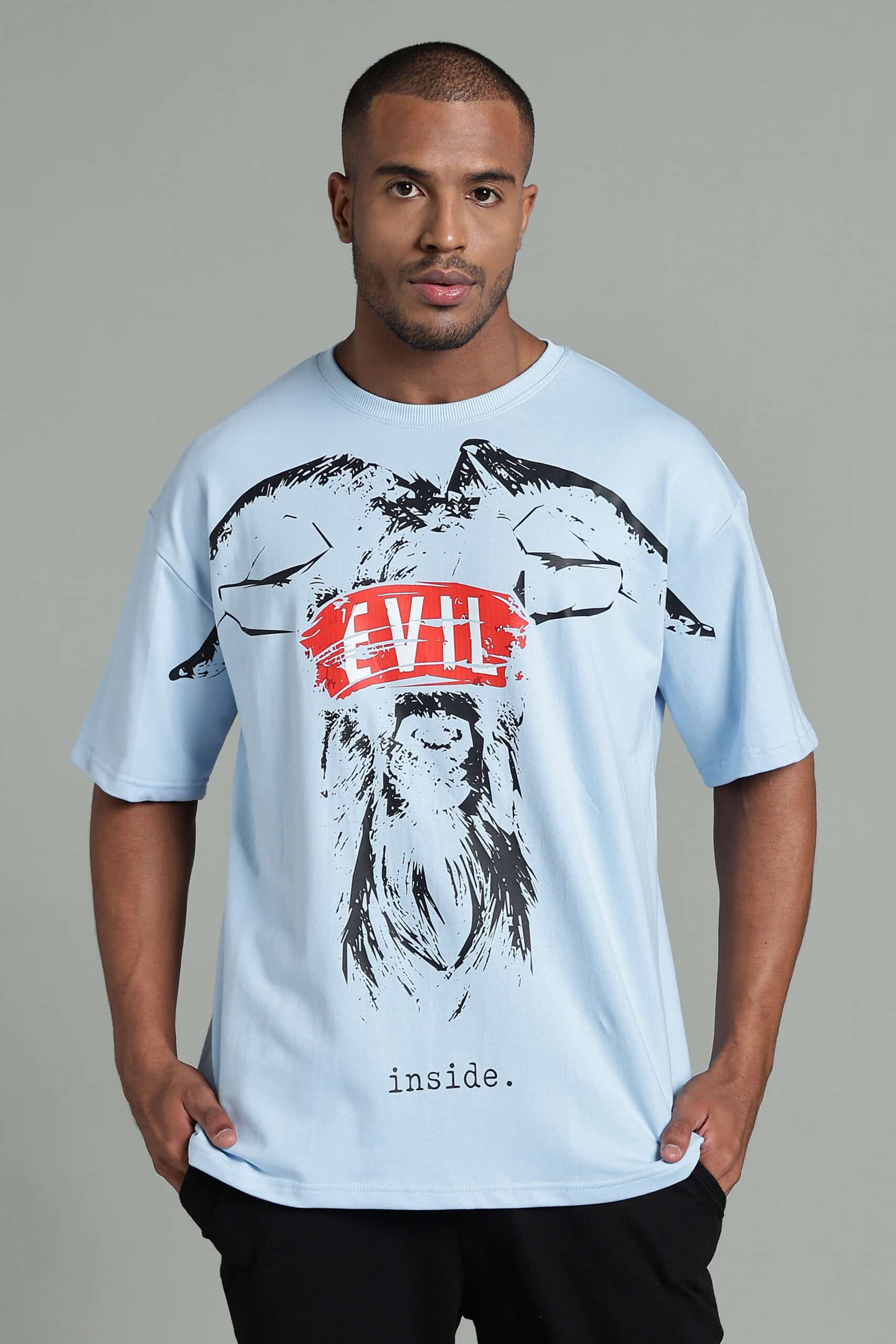Evil Inside Unisex Oversized Tshirt