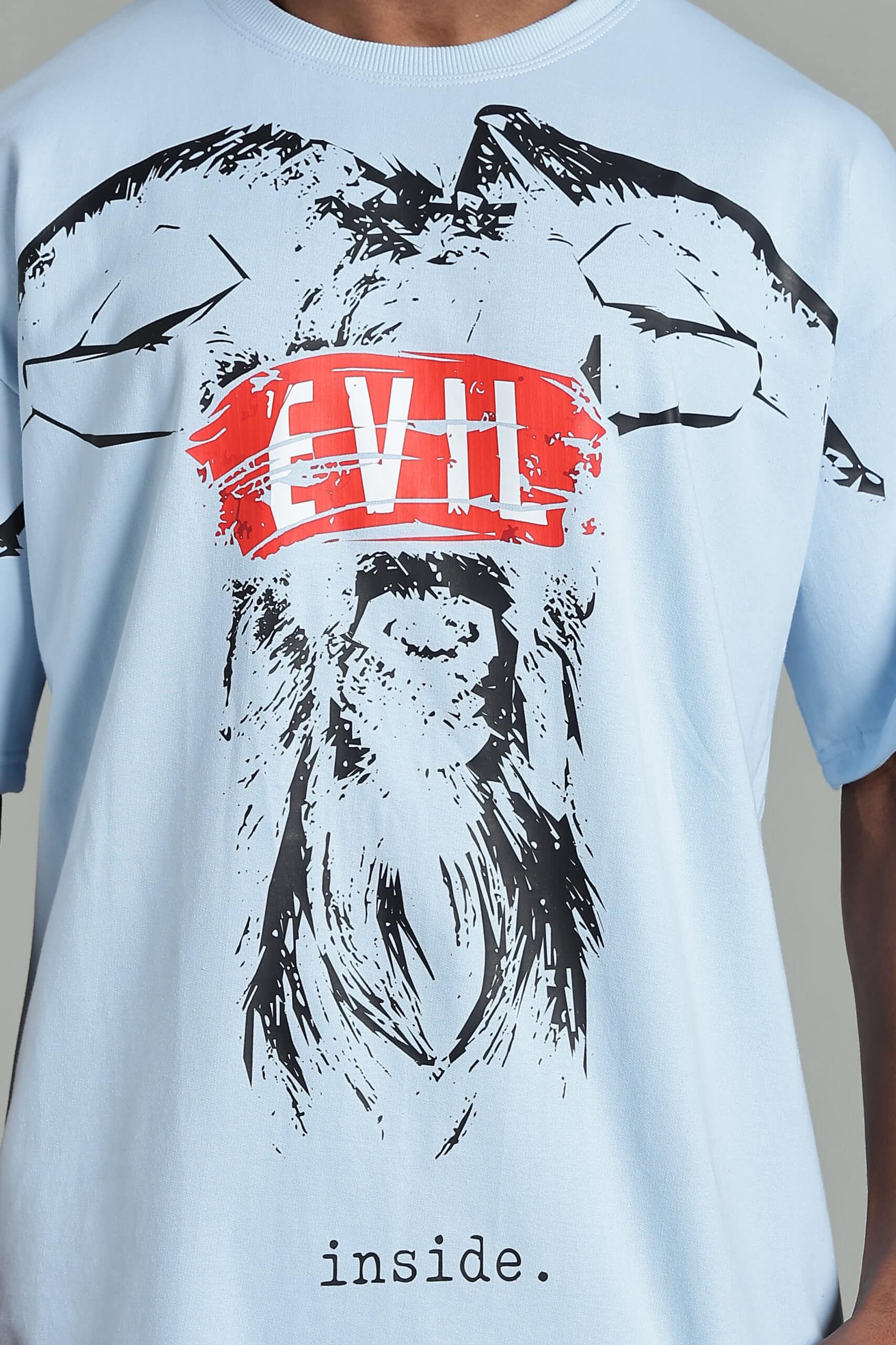 Evil Inside Unisex Oversized Tshirt