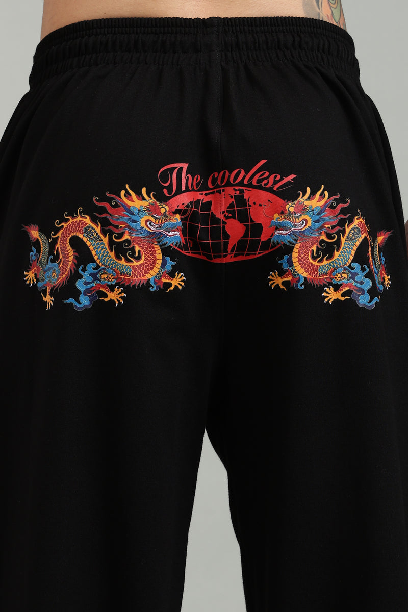 Men's DragonDual loose fit cotton joggers for streetwear comfort ifm