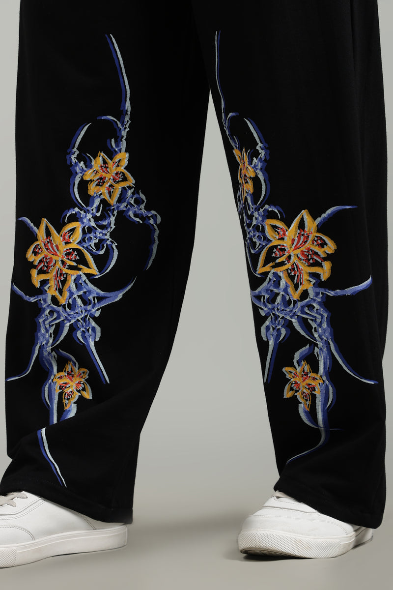 Men's CyberFlora graphic joggers for gym and casual wear ifm