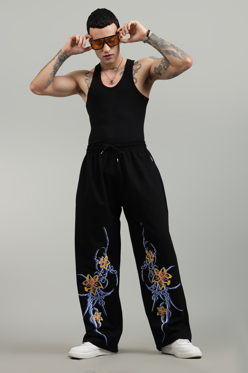 Men's CyberFlora loose fit cotton joggers for everyday comfort ifm