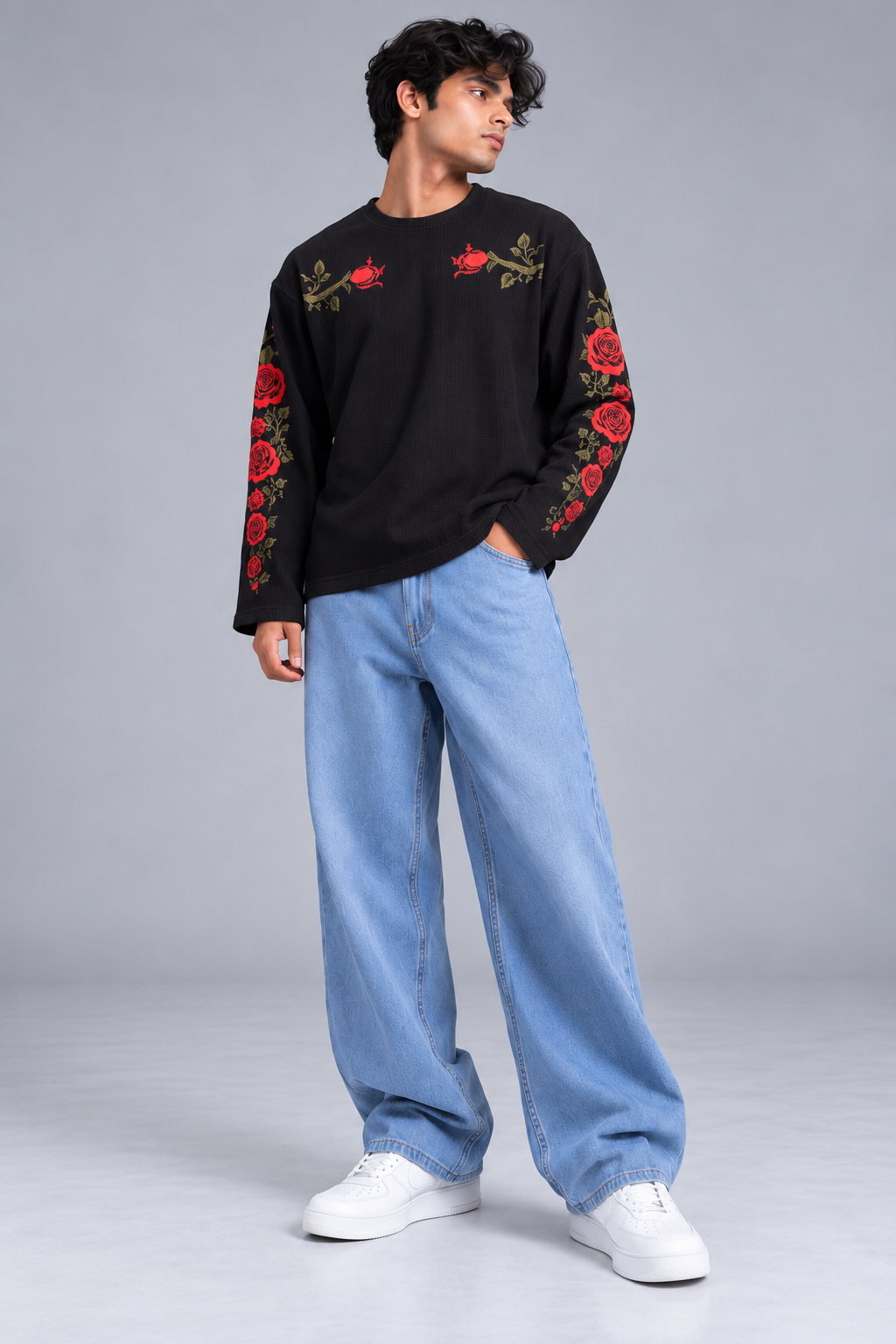 Image of Rose Waffle T-Shirt