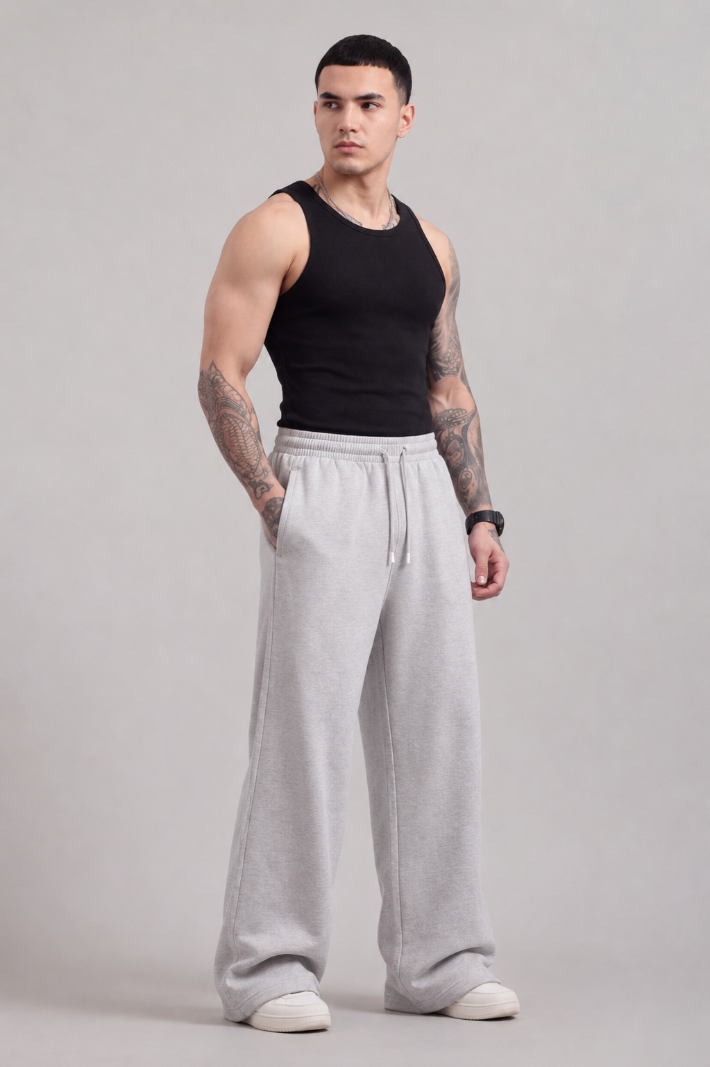 Image of TwinZip Unisex Joggers - Melange
