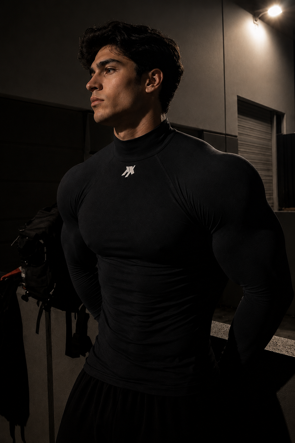 High Neck Compression Tshirt Full Sleeve