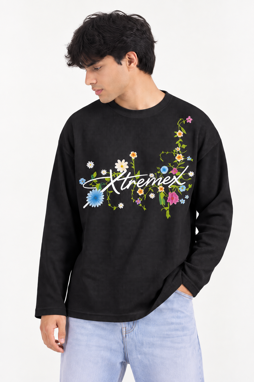 Image of Blooming Vine Waffle T-Shirt