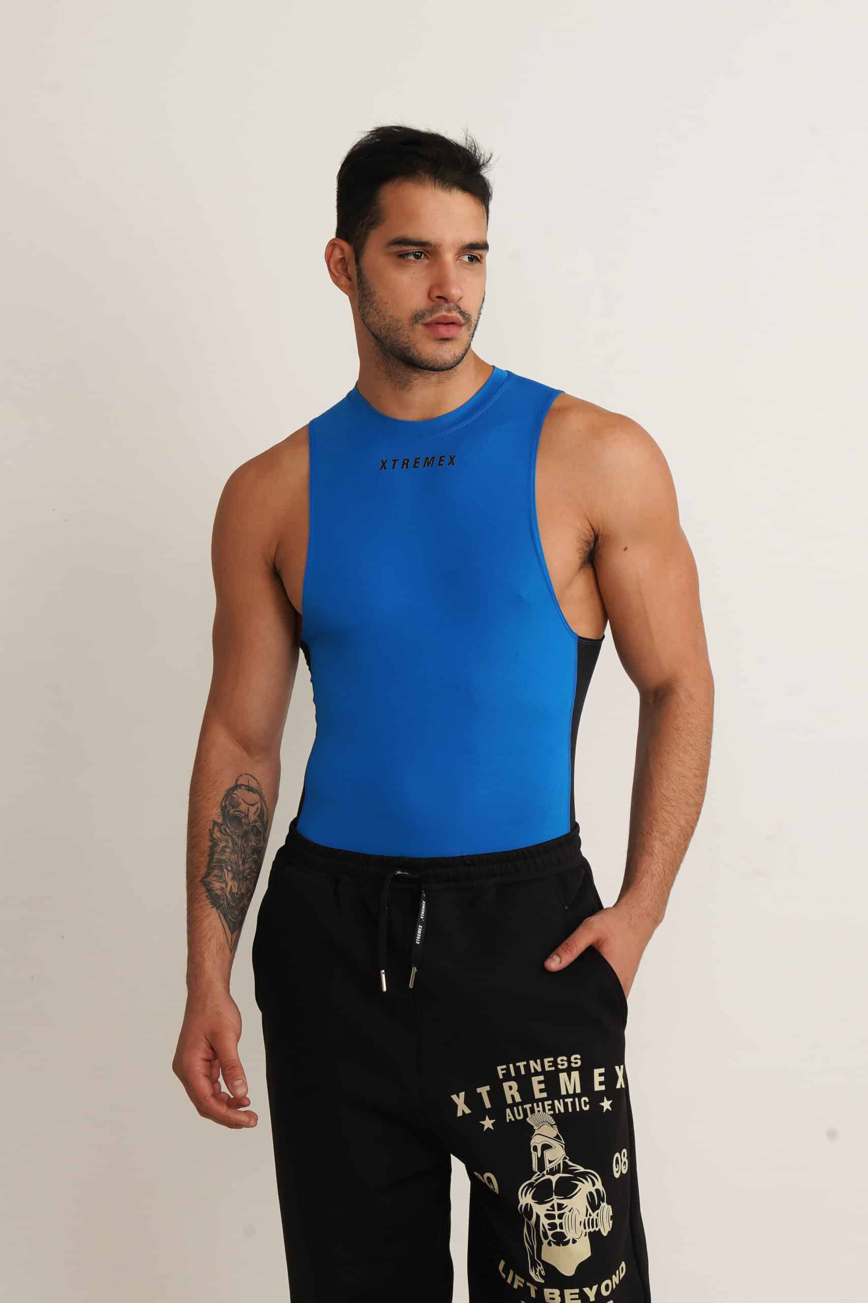 Image of Sleeveless Drop Arm Compression Tshirt