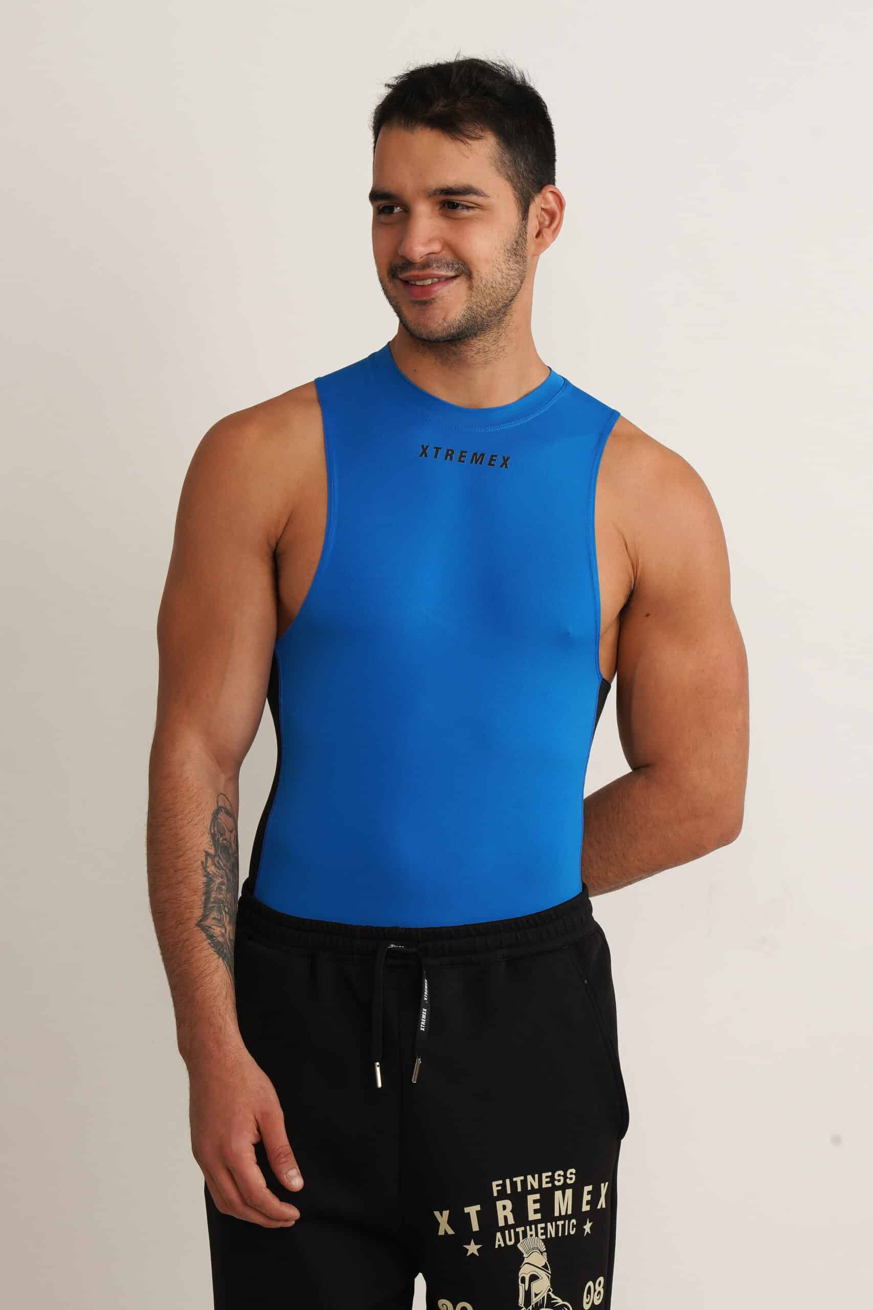 Image of Sleeveless Drop Arm Compression Tshirt