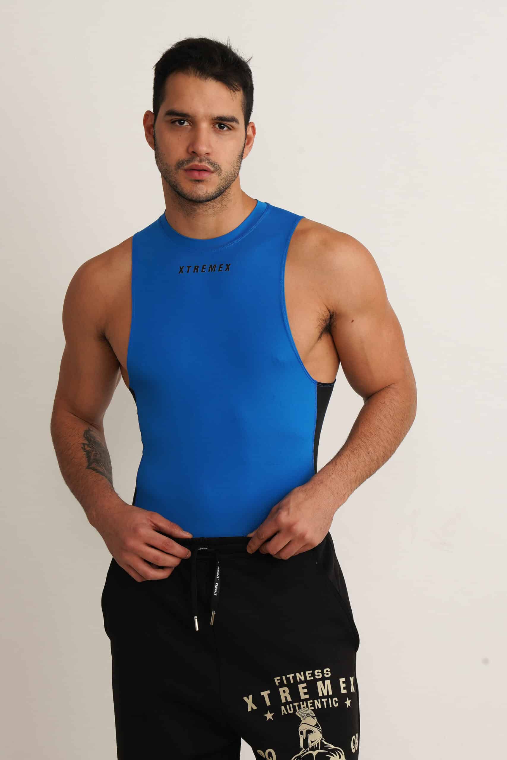 Image of Sleeveless Drop Arm Compression Tshirt