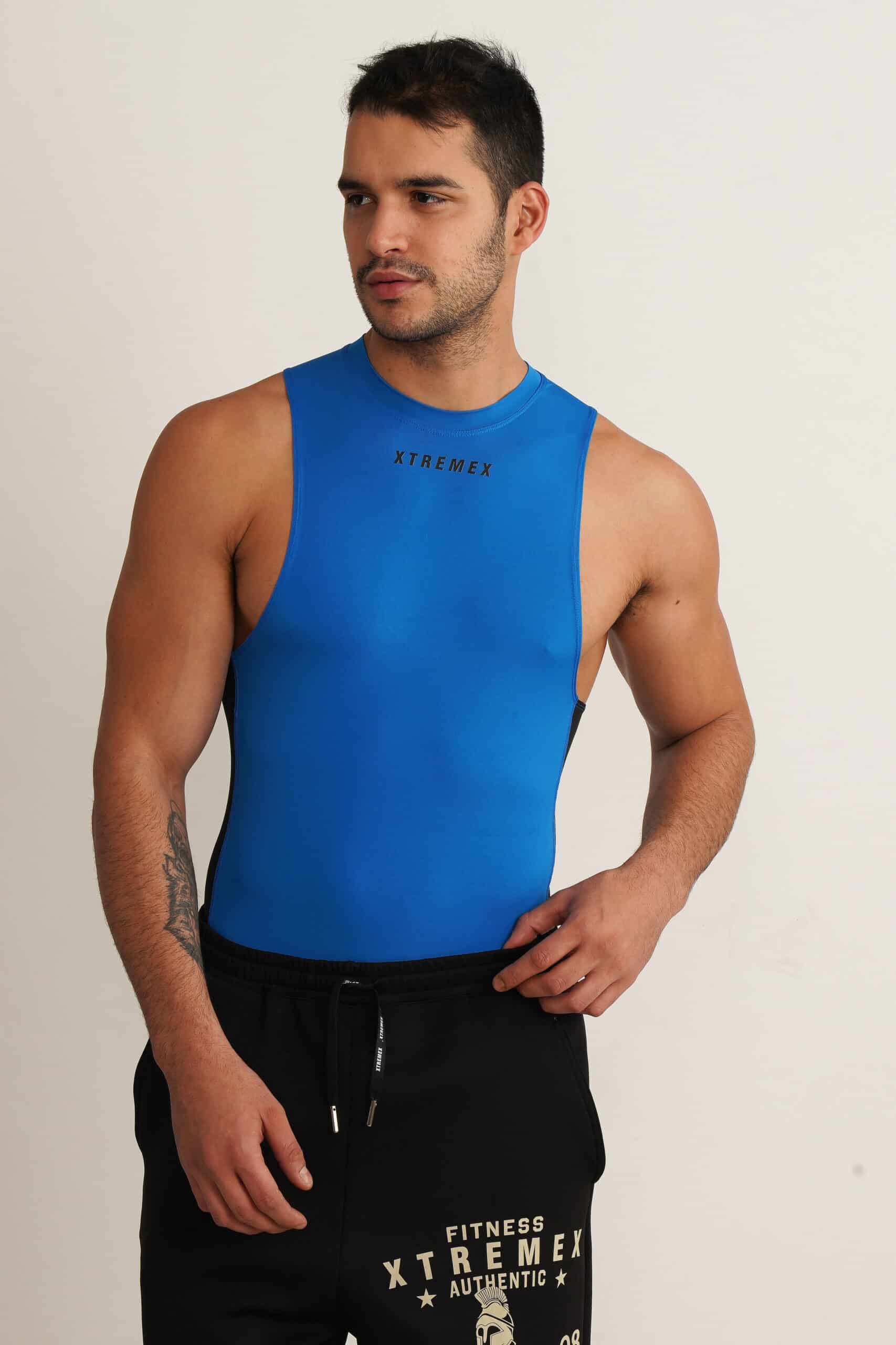 Image of Sleeveless Drop Arm Compression Tshirt