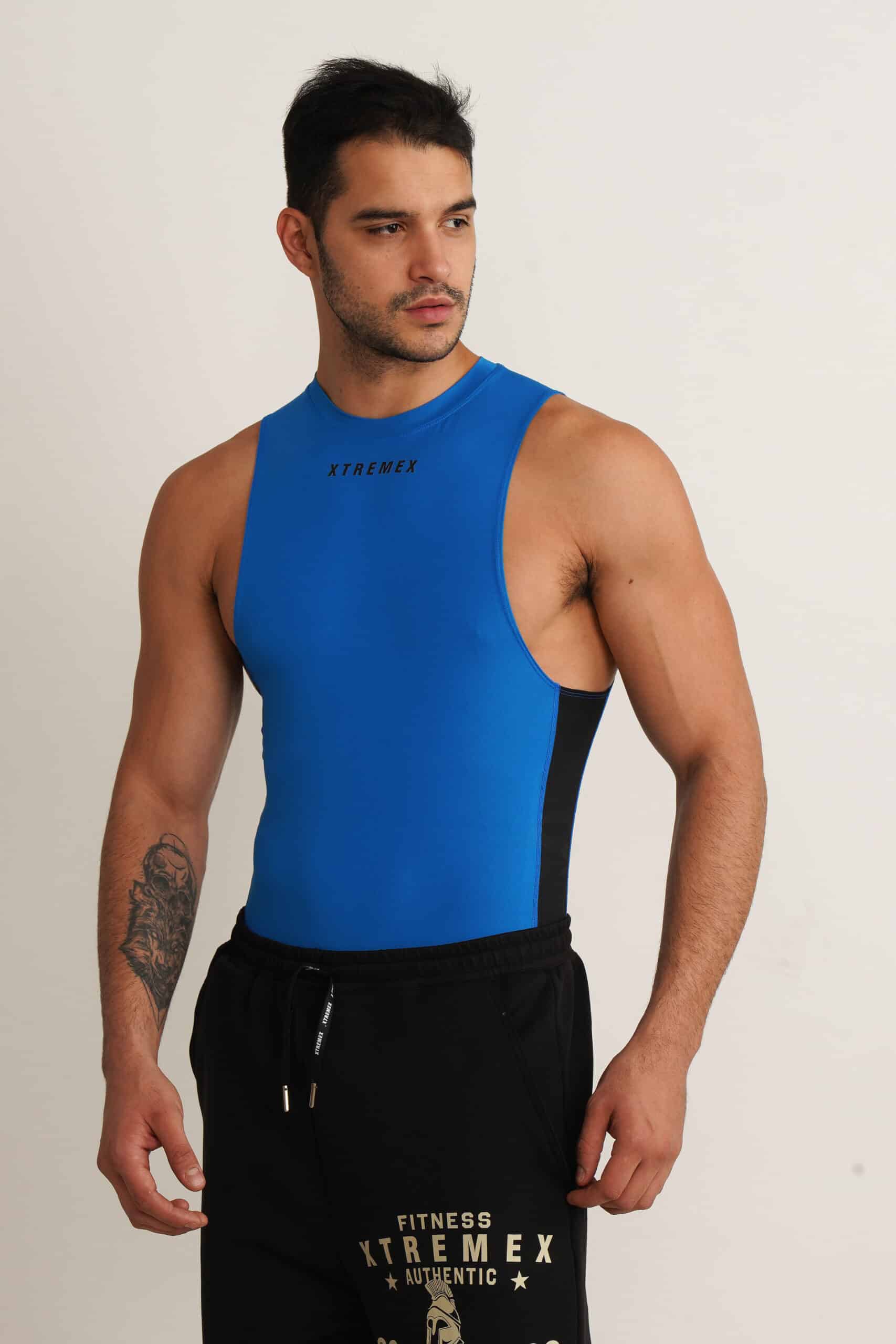 Sleeveless Drop Arm Compression Tshirt