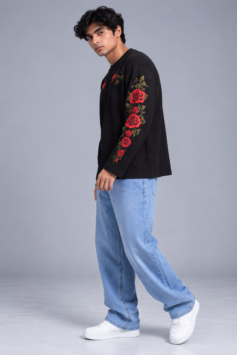 Rose Waffle T-Shirt