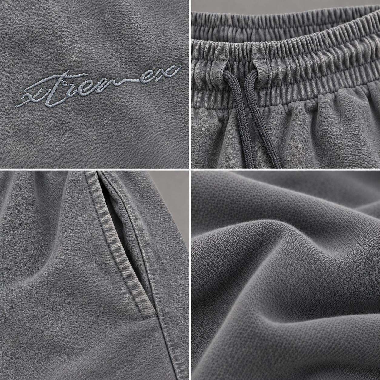 Image of Everyday Acid Wash Joggers - Grey