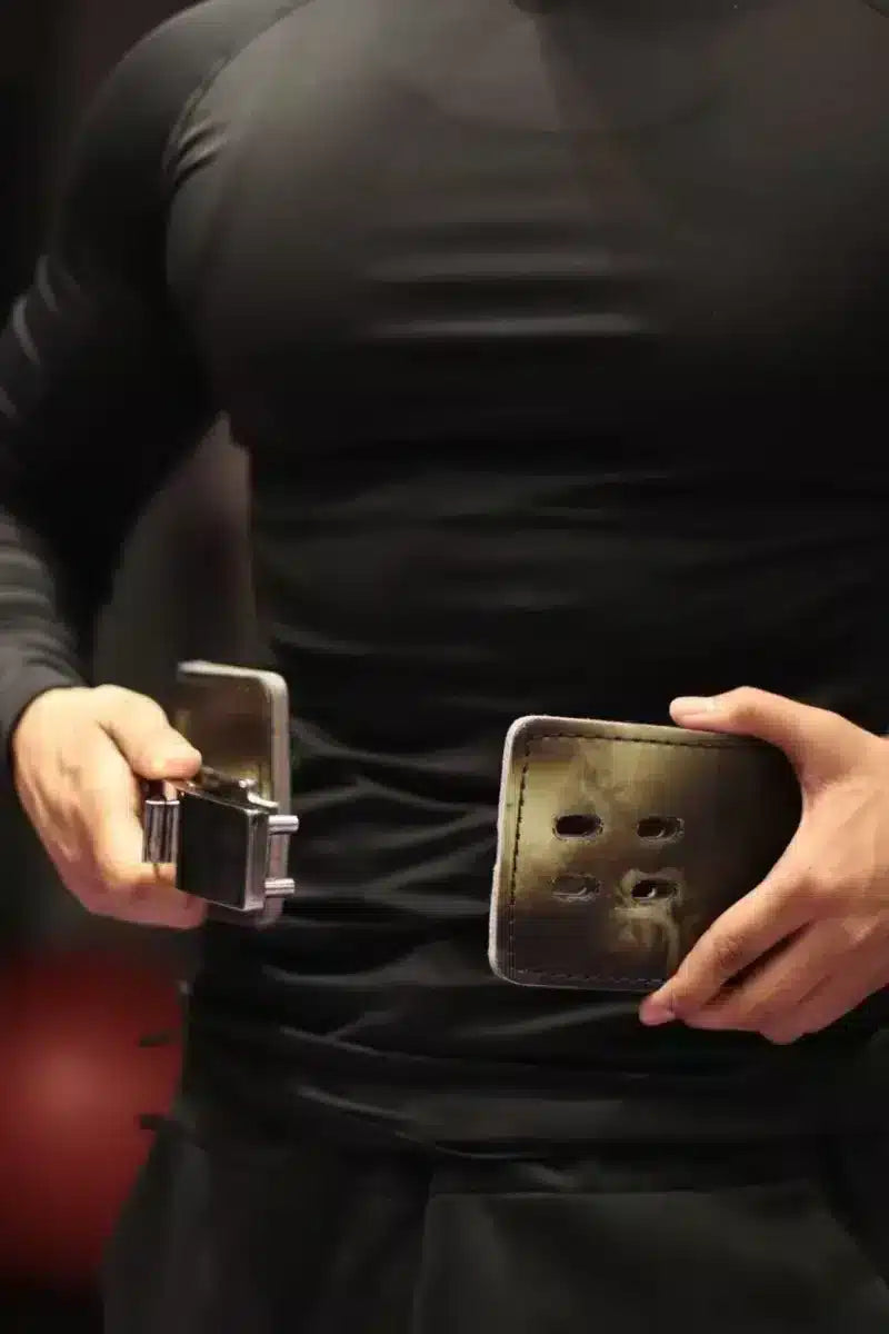 Image of XTREMEX POWERLIFTING 13MM LEVER BELT - GREEN REAPER